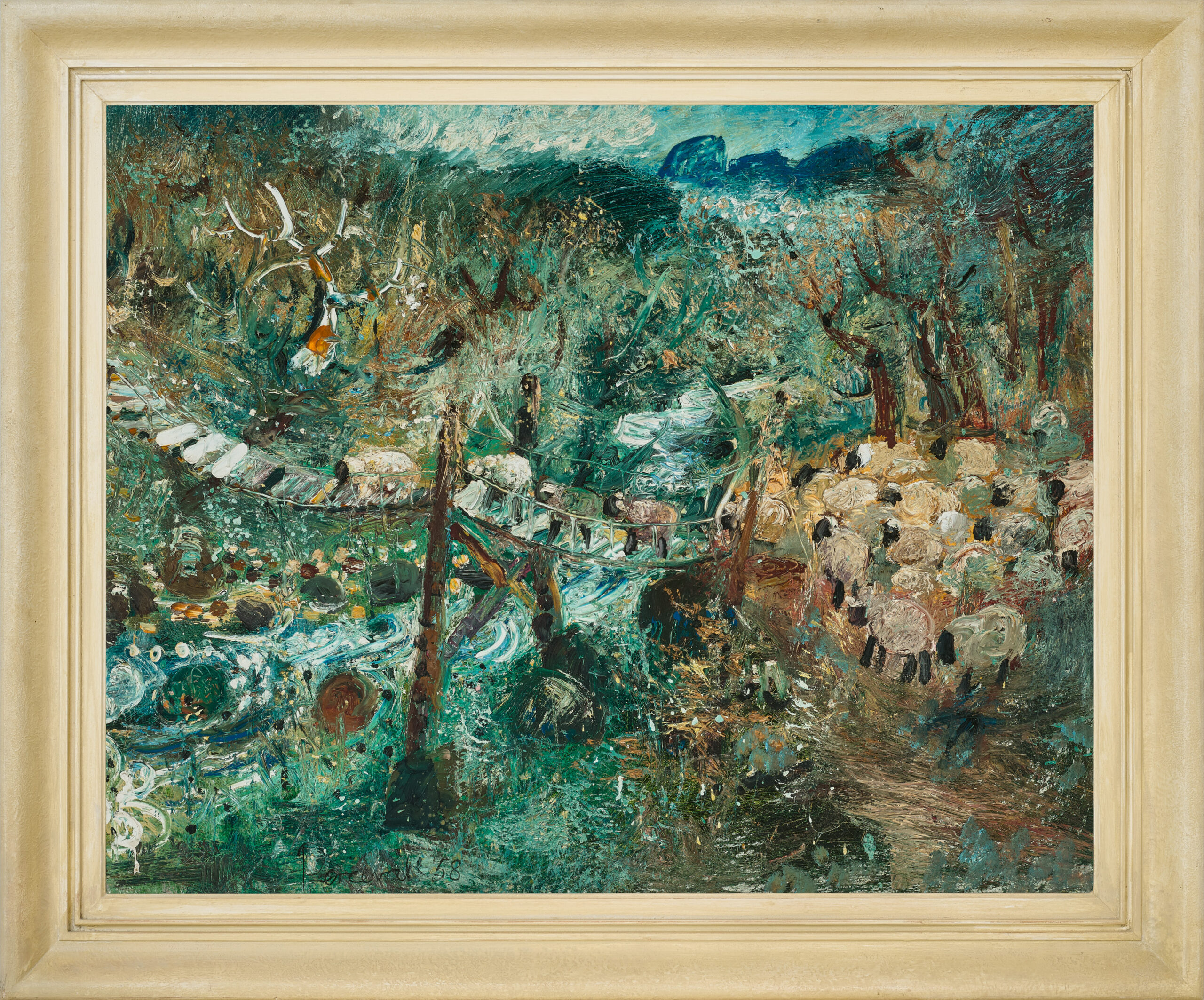 LANDSCAPE WITH SHEEP