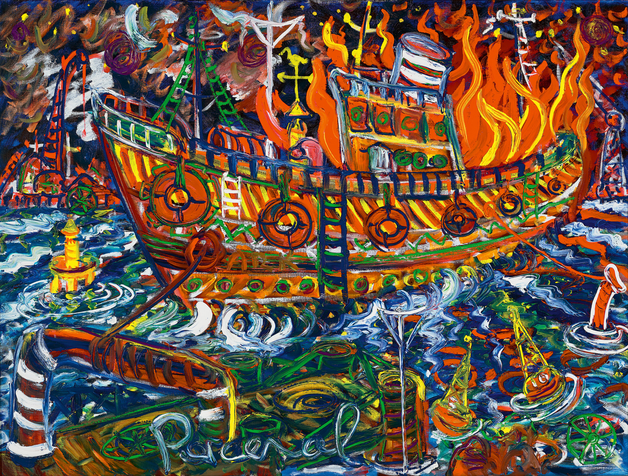 THE BURNING OF THE ARK