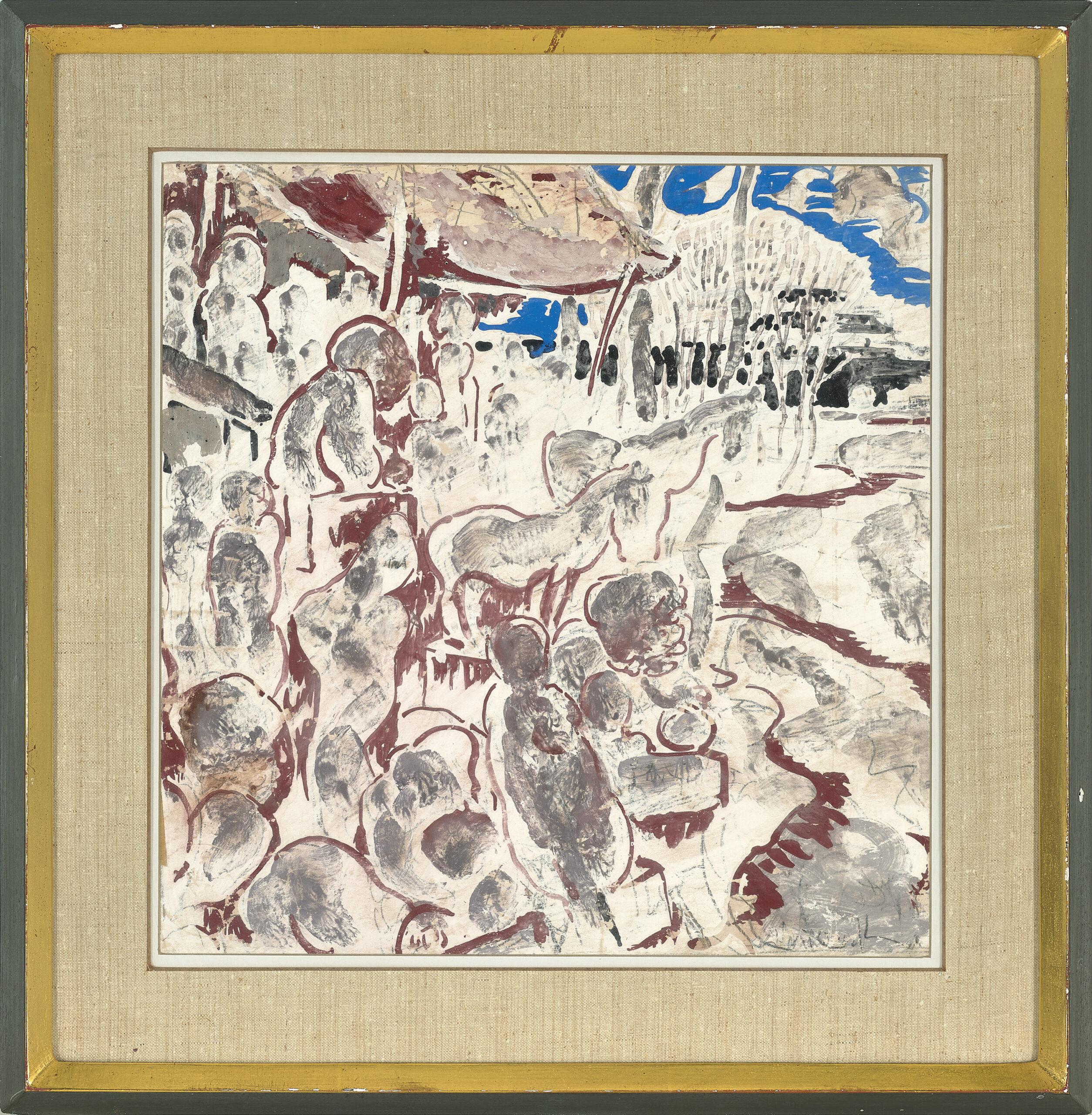 LANDSCAPE WITH HORSES