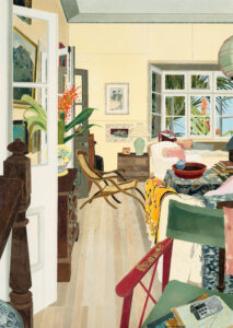 INTERIOR WITH RED GINGER