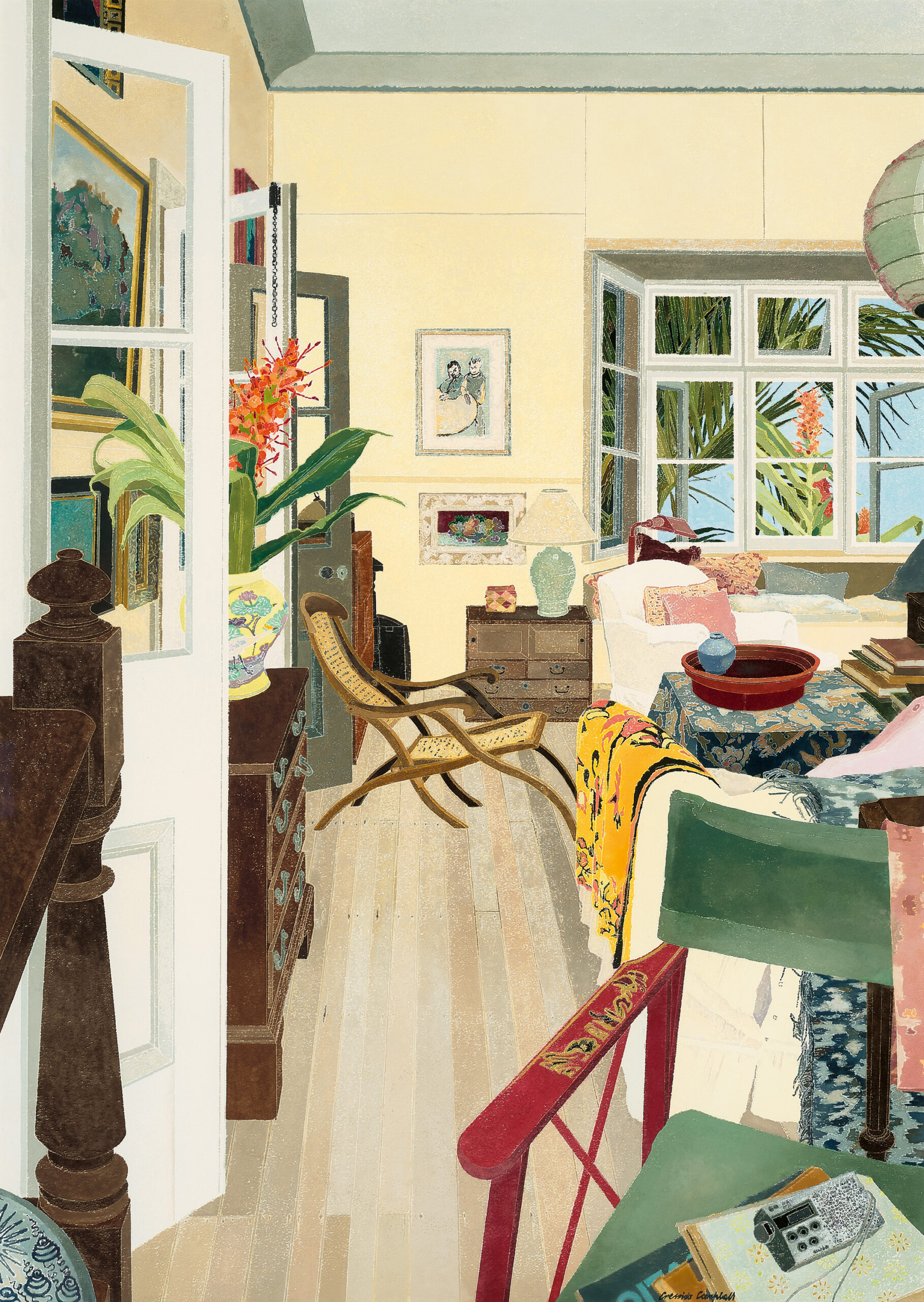 INTERIOR WITH RED GINGER