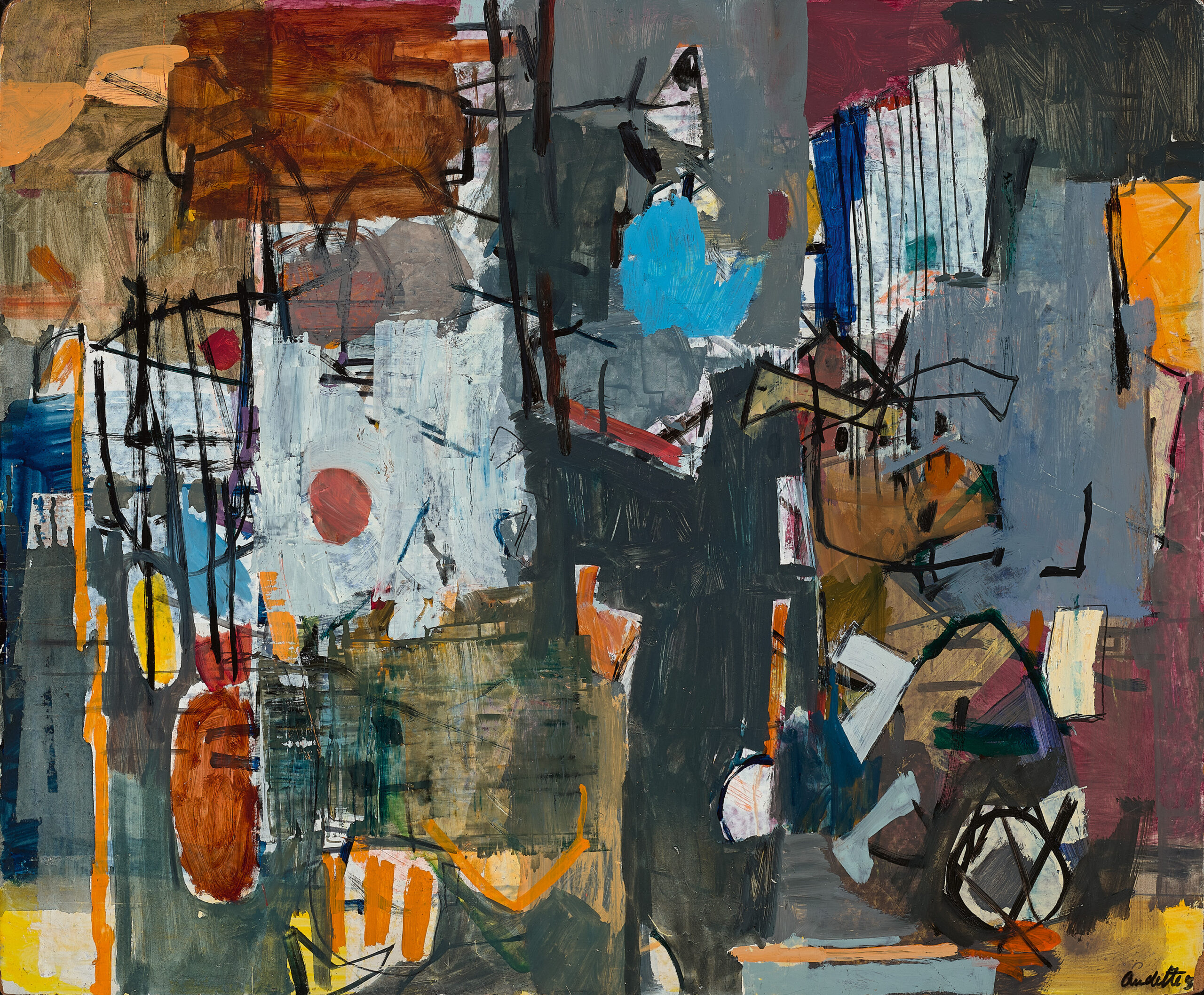 COMPOSITION OF LINE AND COLOUR, 1957 – 58