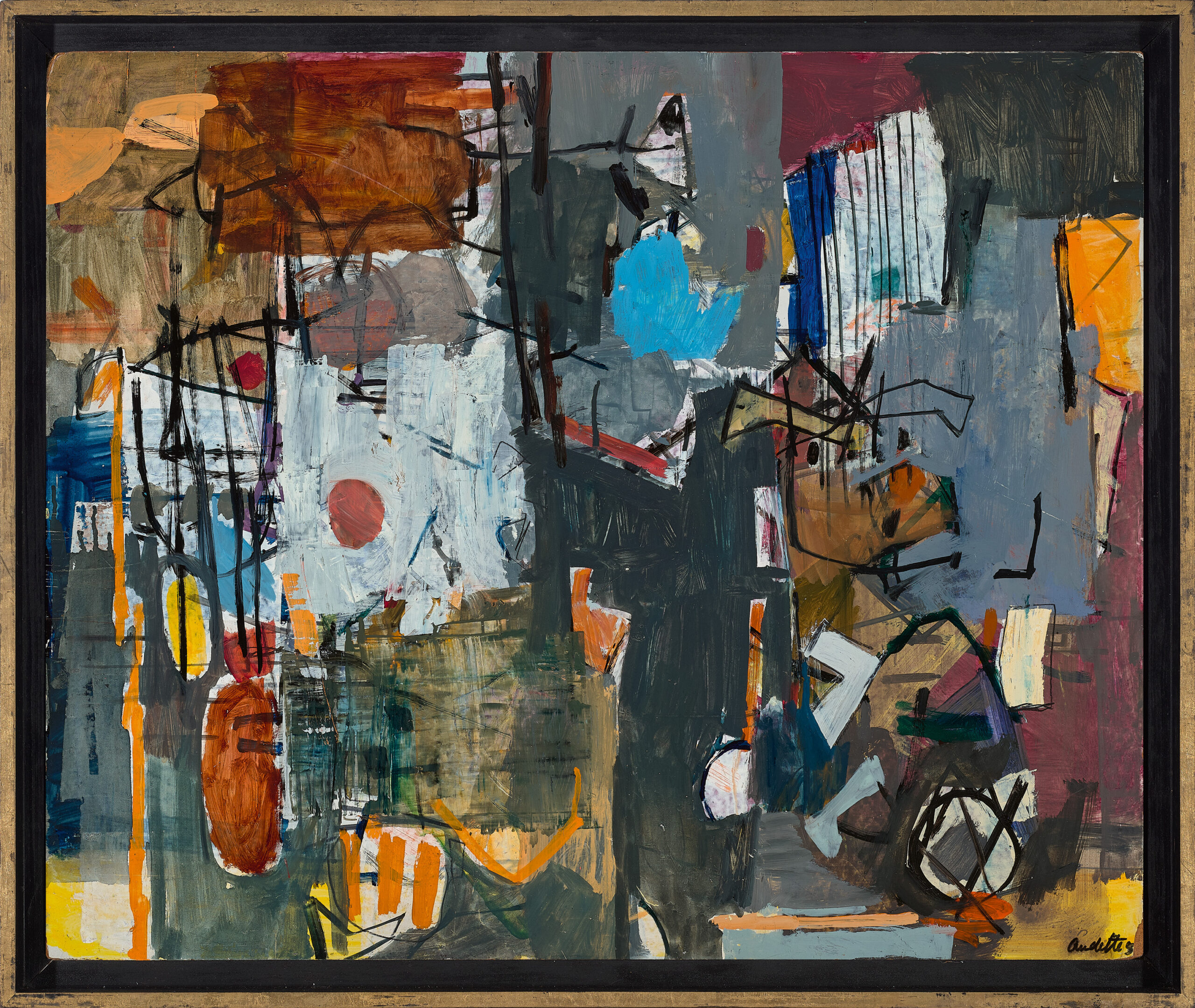 COMPOSITION OF LINE AND COLOUR, 1957 – 58