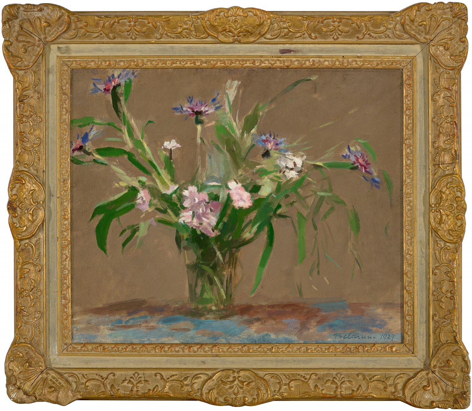 CORNFLOWERS AND CARNATIONS