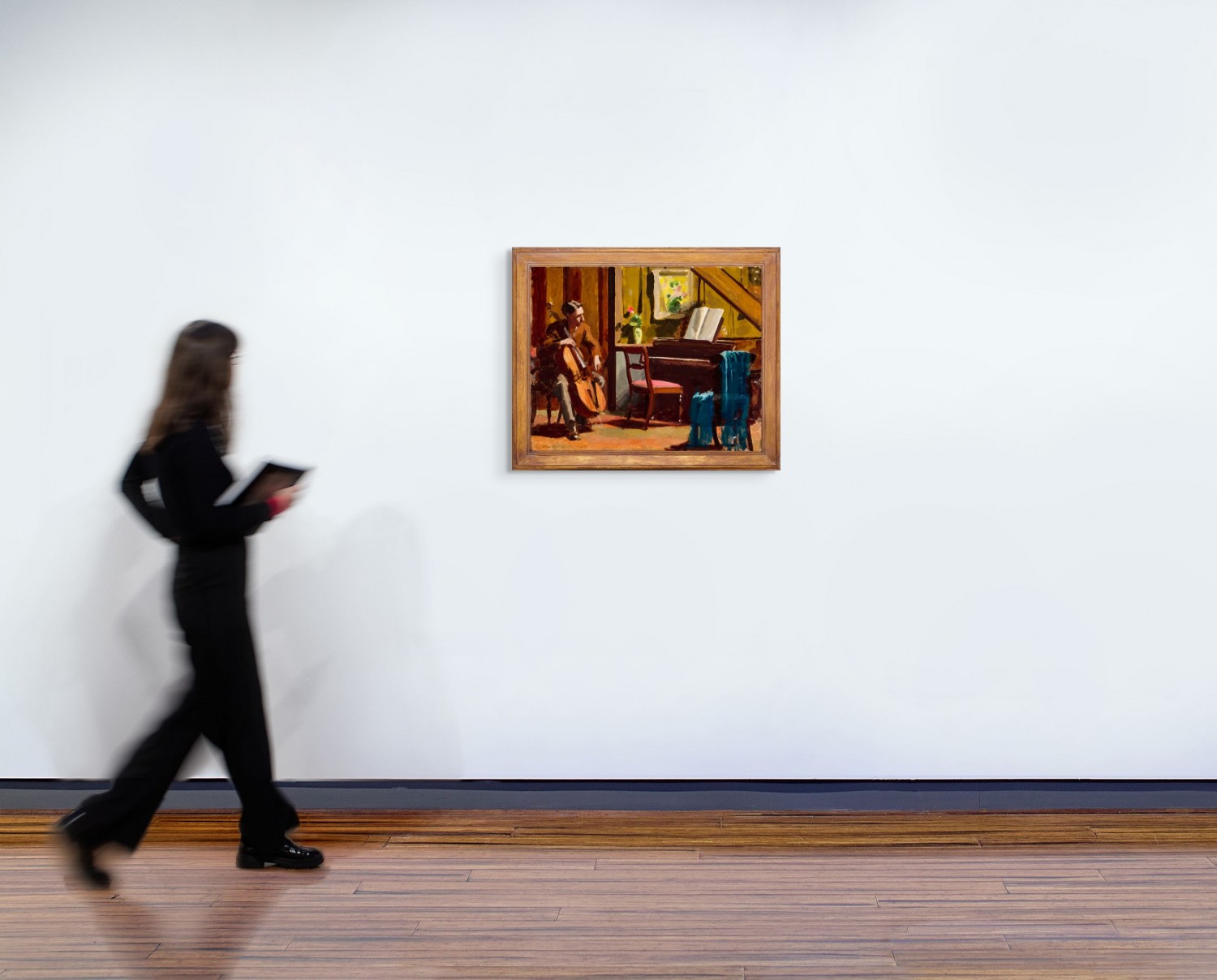 INTERIOR WITH CELLO PLAYER (GRAEME INSON)