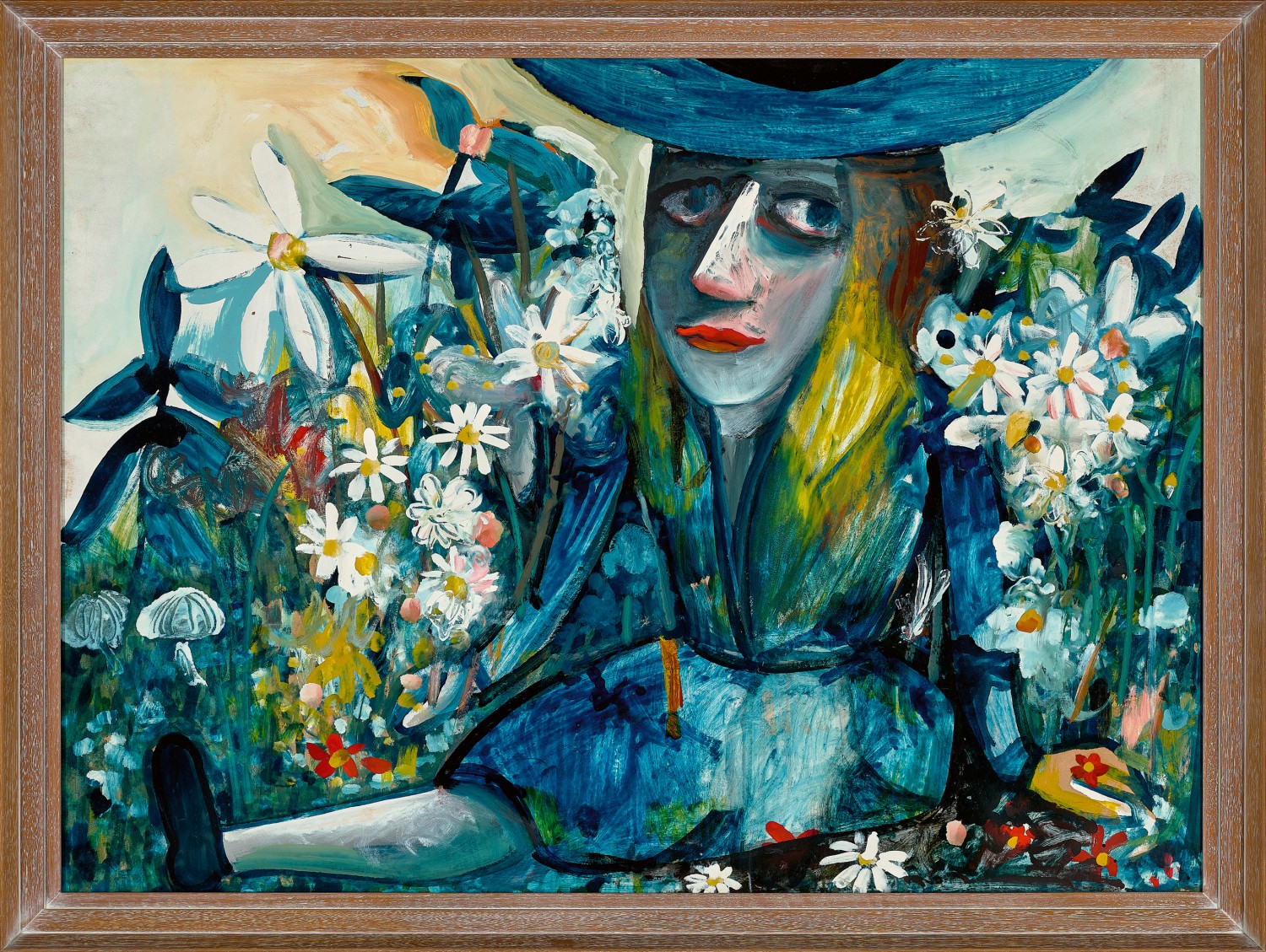 Alice amongst flowers