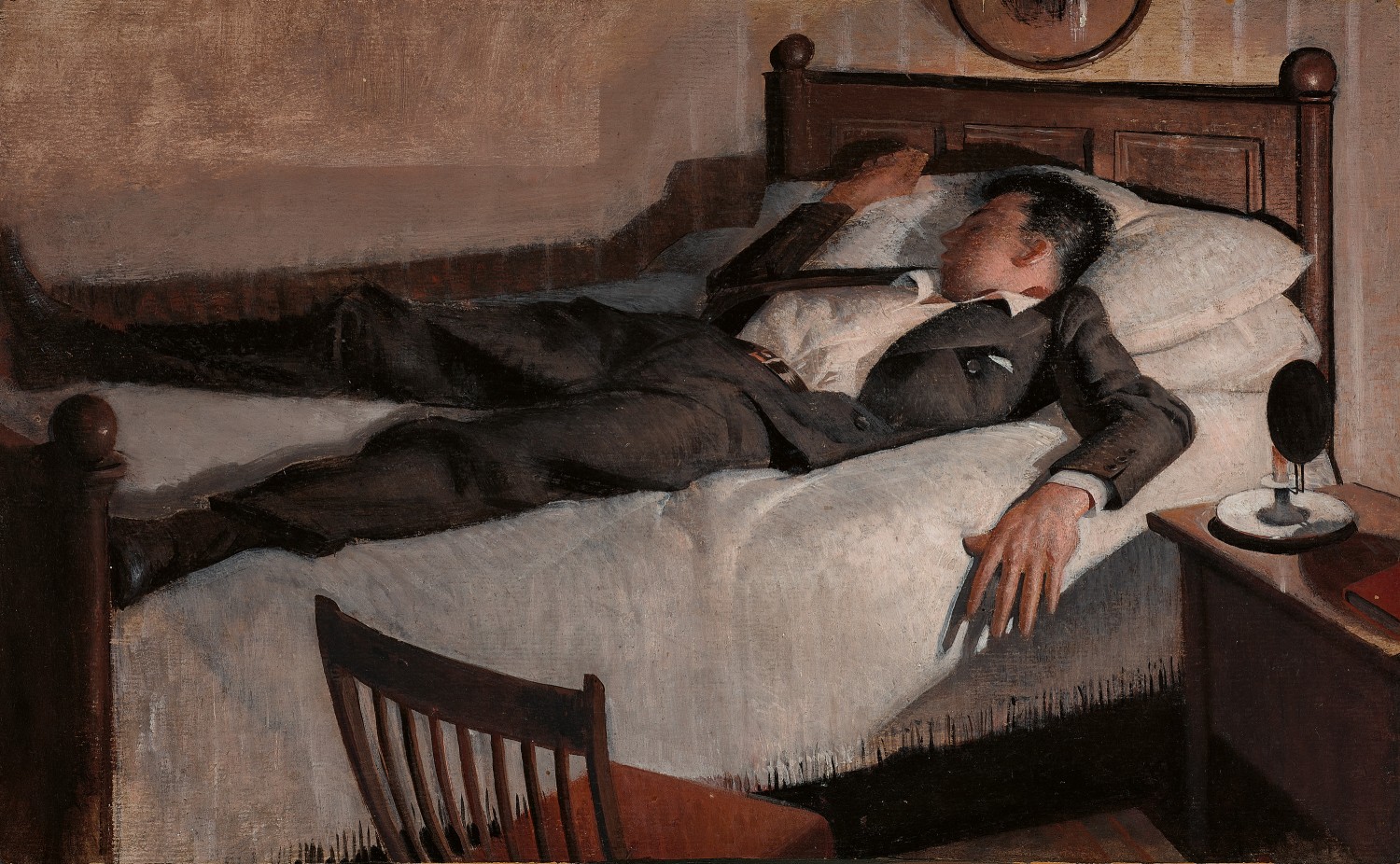 Young man sleeping
