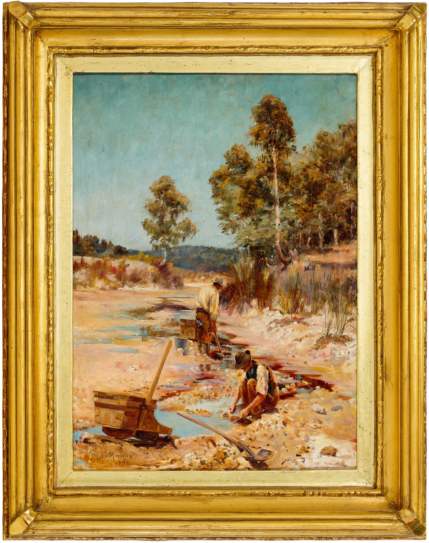 Gold prospecting, near Creswick