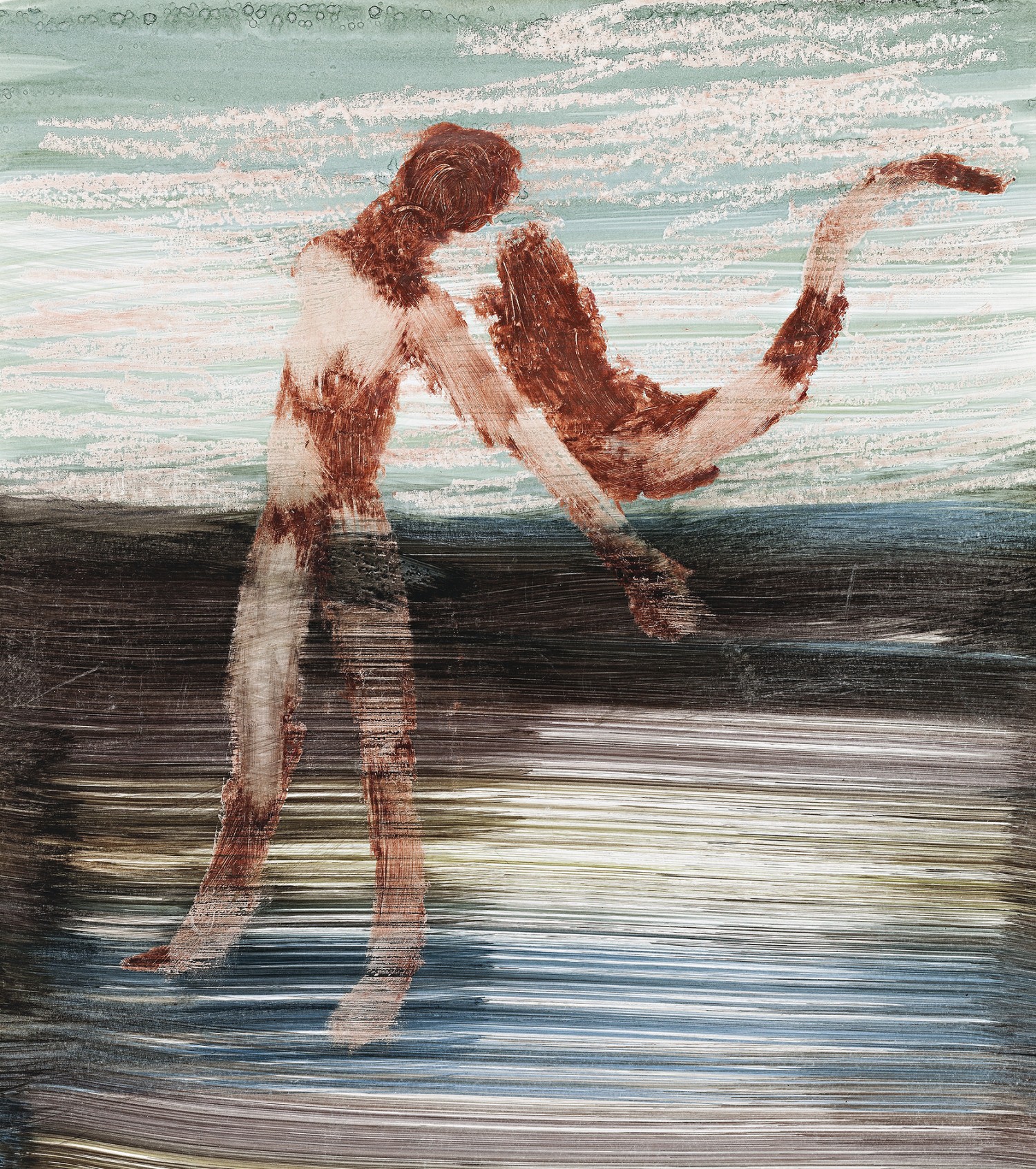LEDA AND SWAN (BLUE LANDSCAPE)