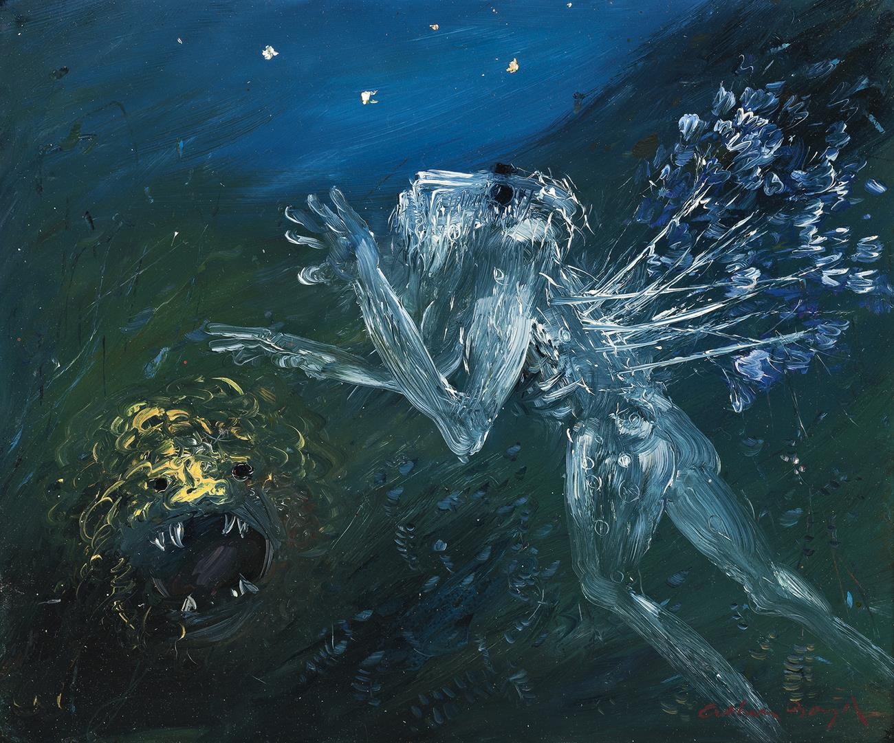 NEBUCHADNEZZAR BLIND ON A STARRY NIGHT WITH LION’S HEAD