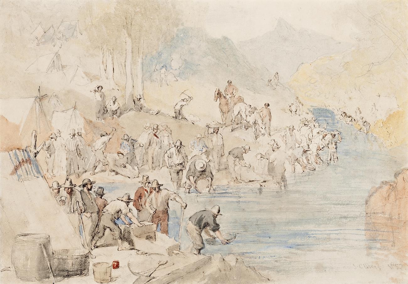 SCENE AT THE DIGGINGS, MOUNT ALEXANDER