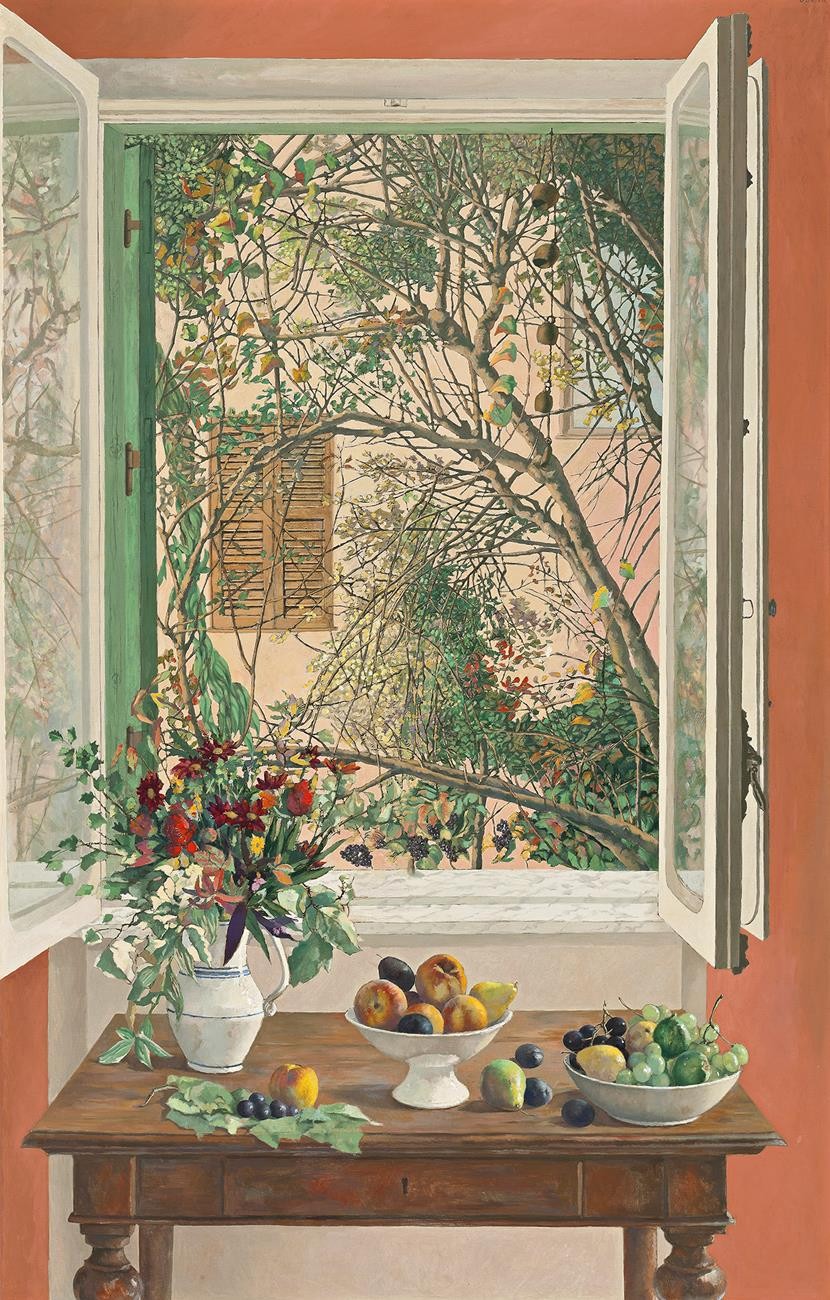 STILL LIFE AGAINST A WINDOW