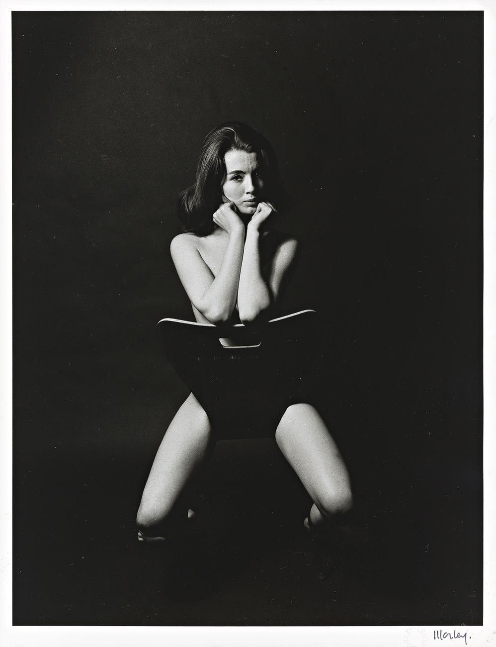 CHRISTINE KEELER, AT MORLEY’S LONDON STUDIO