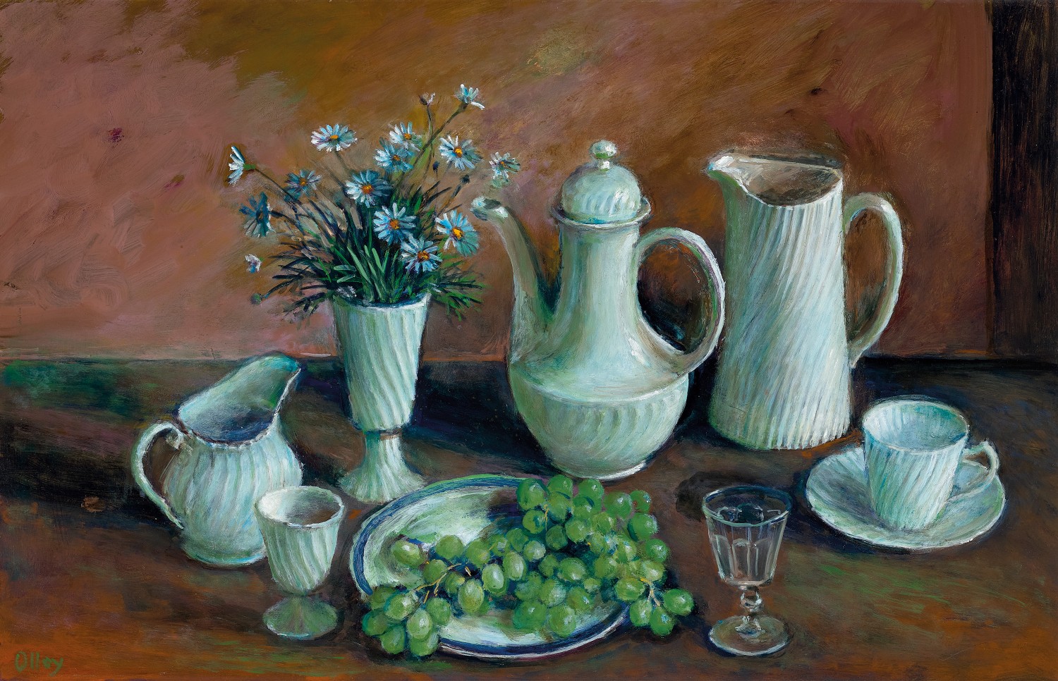 UNTITLED (STILL LIFE WITH DAISIES AND GRAPES)