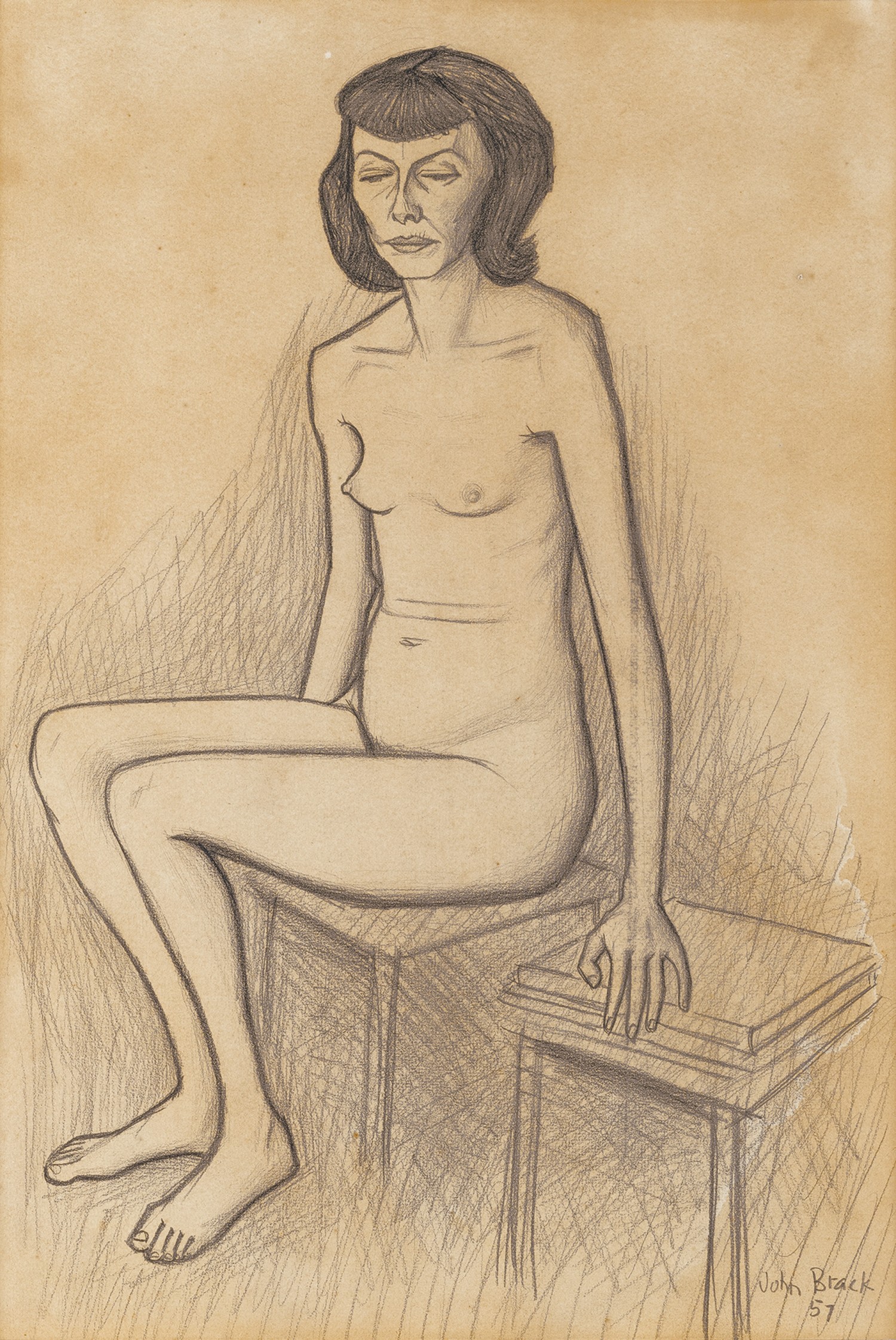 STUDY FOR NUDE WITH NIGHTGOWN