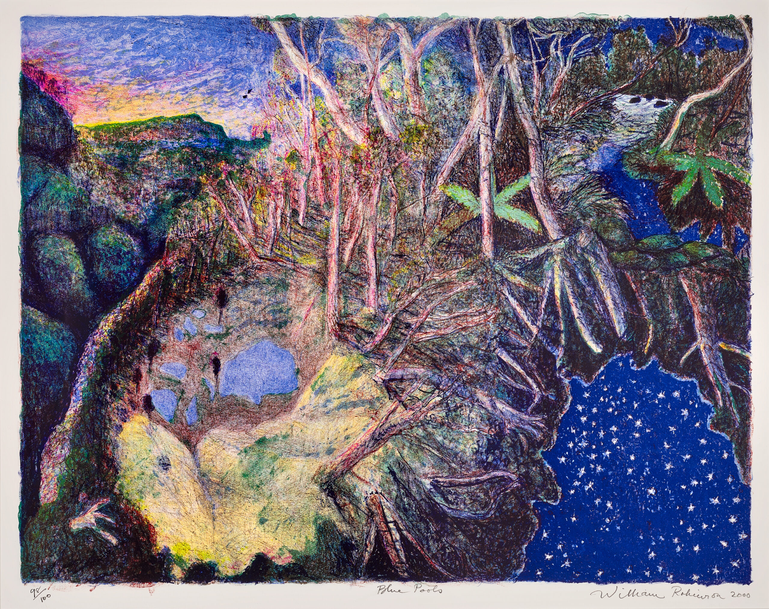 Blue pools