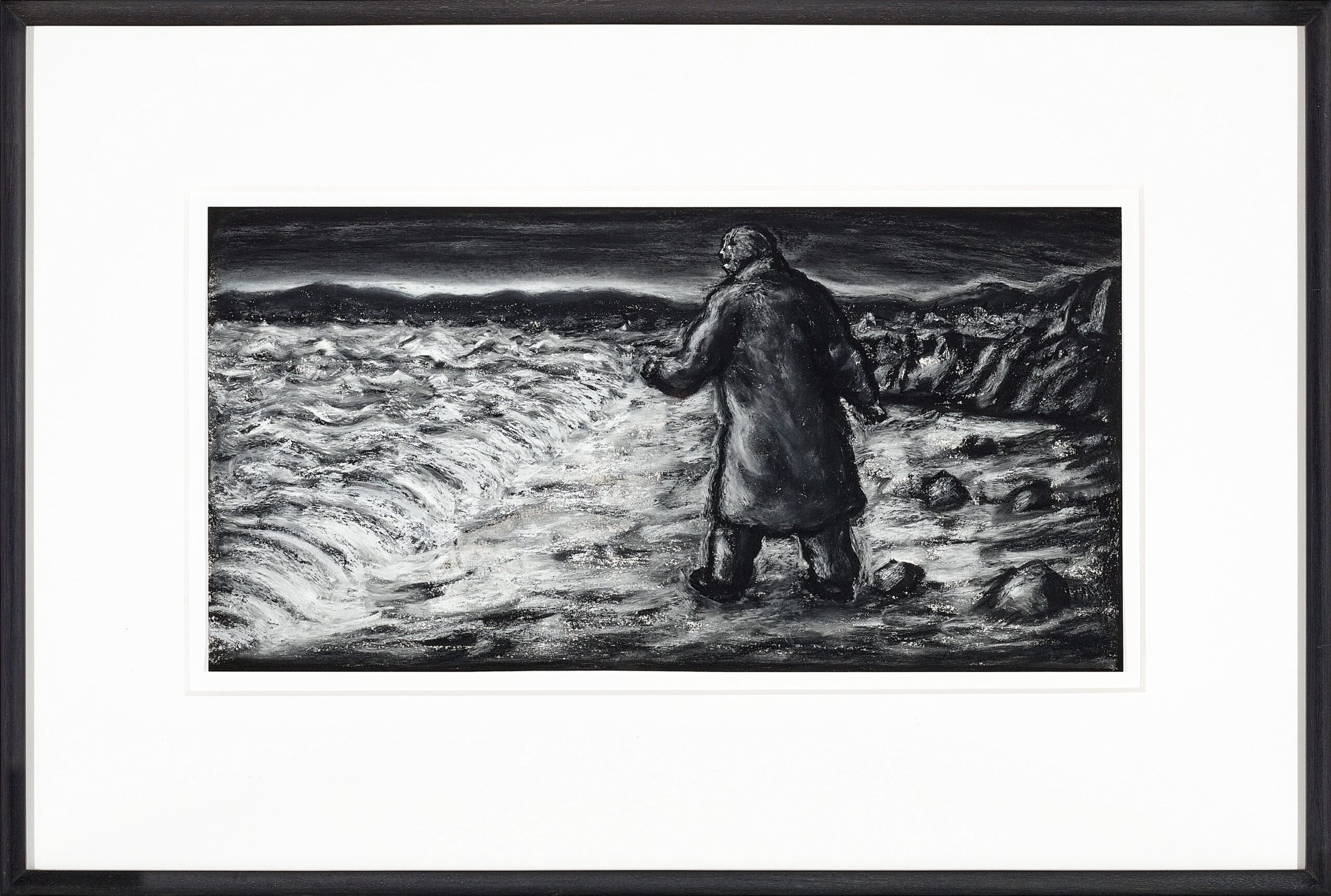 Drawing (man by the sea)