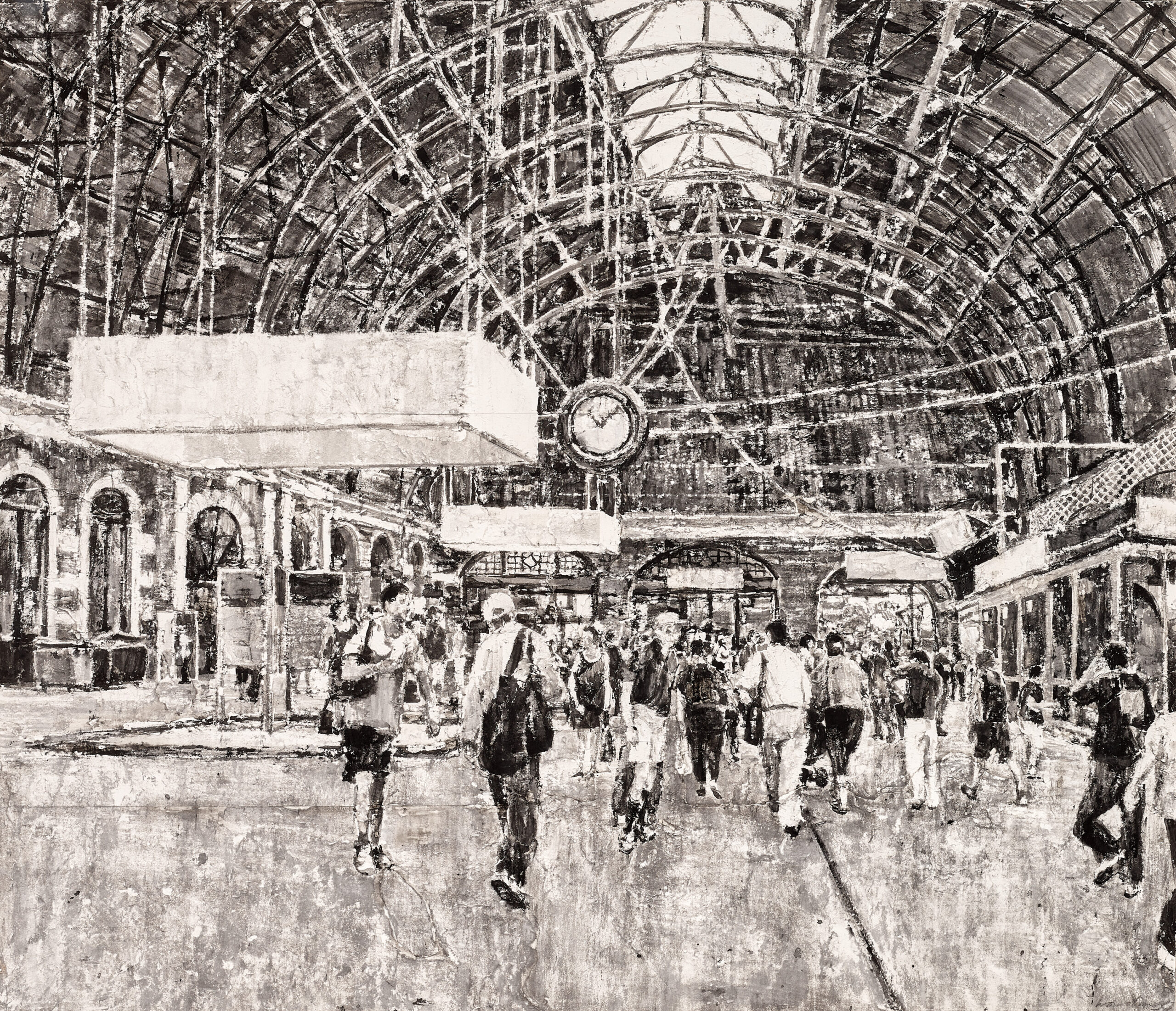 Commuters at Central