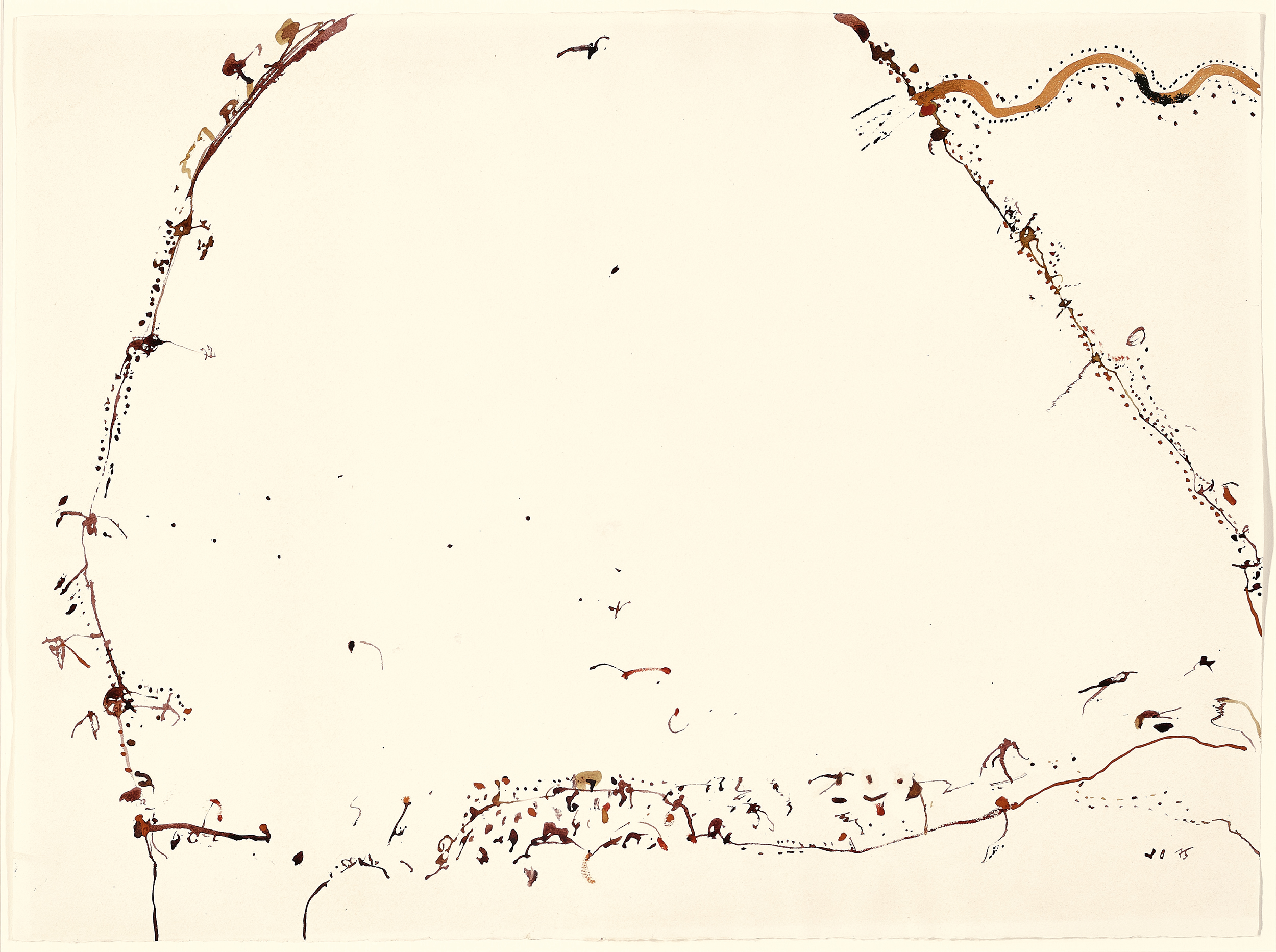 Cooper flowing into Lake Eyre