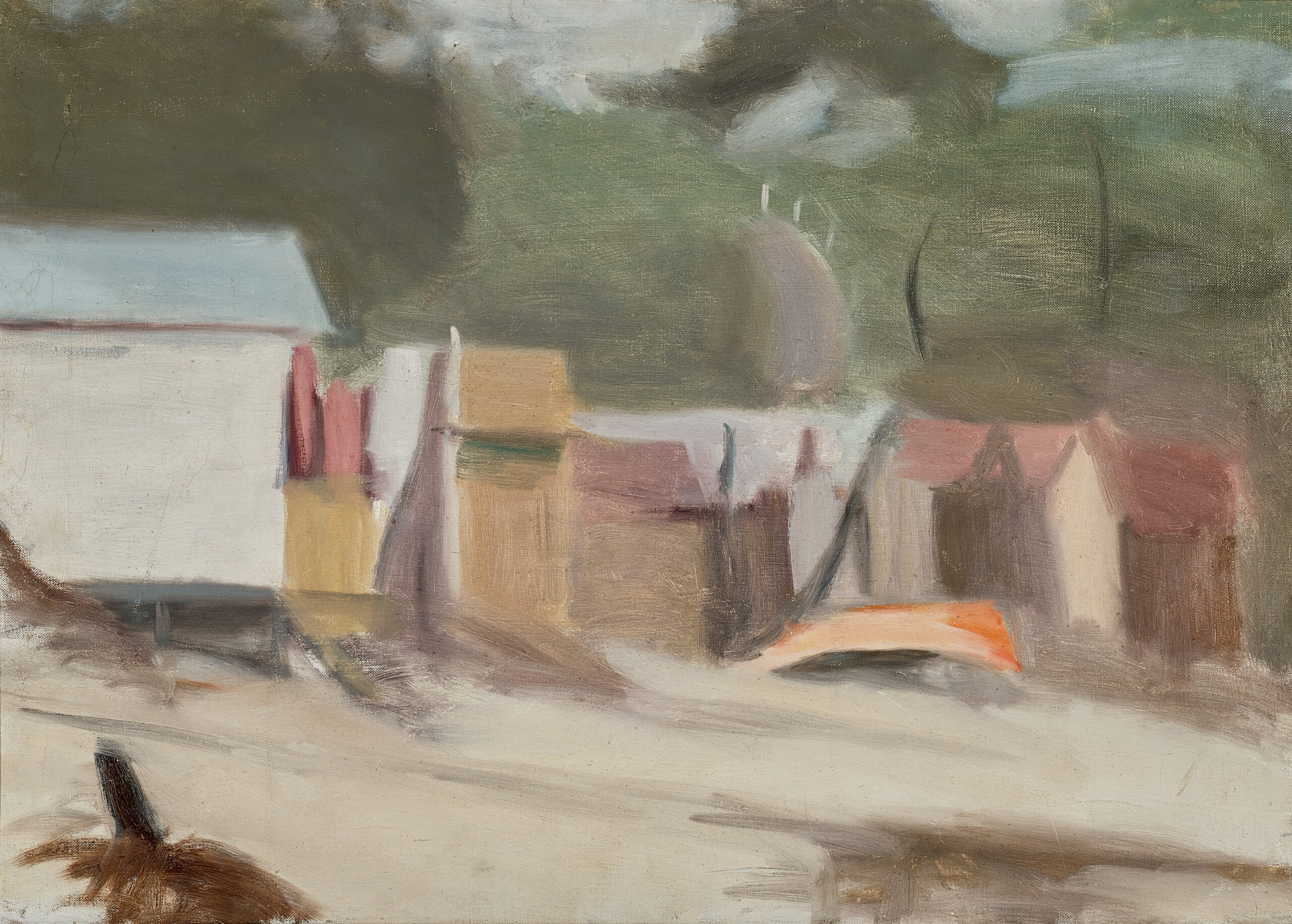 The bathing boxes, Watkins Bay
