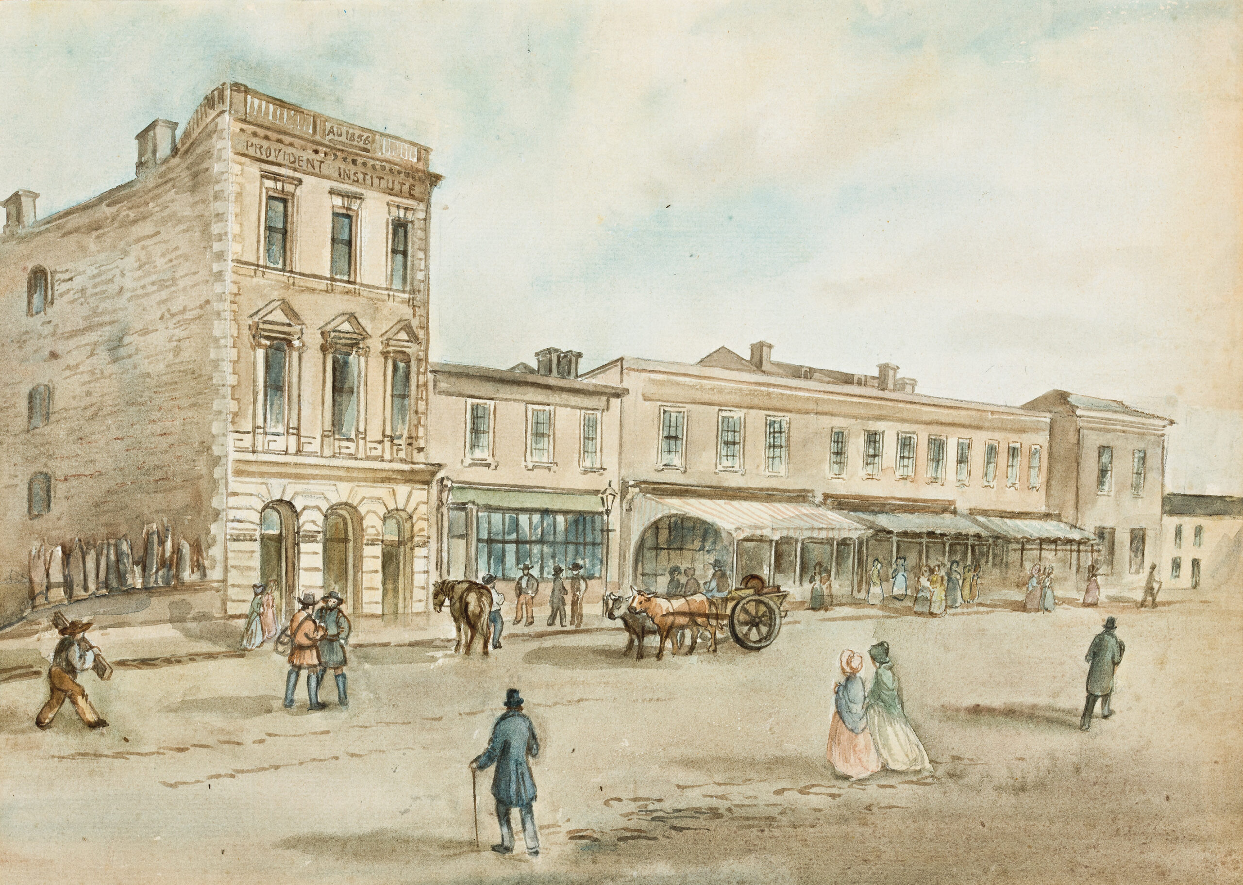Malop Street, Geelong and The Provident Institute, Melbourne