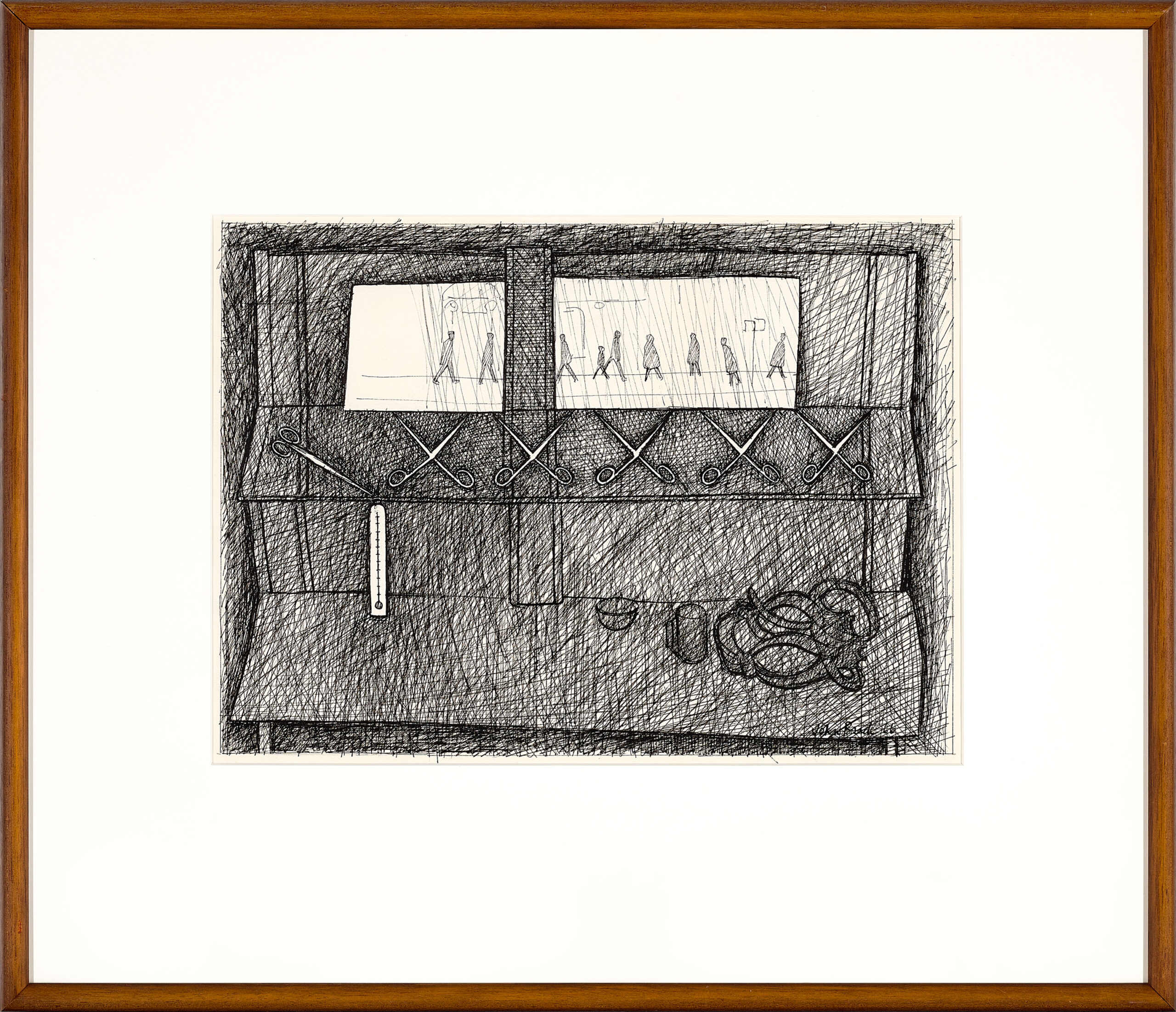 Study for mirror and scissors