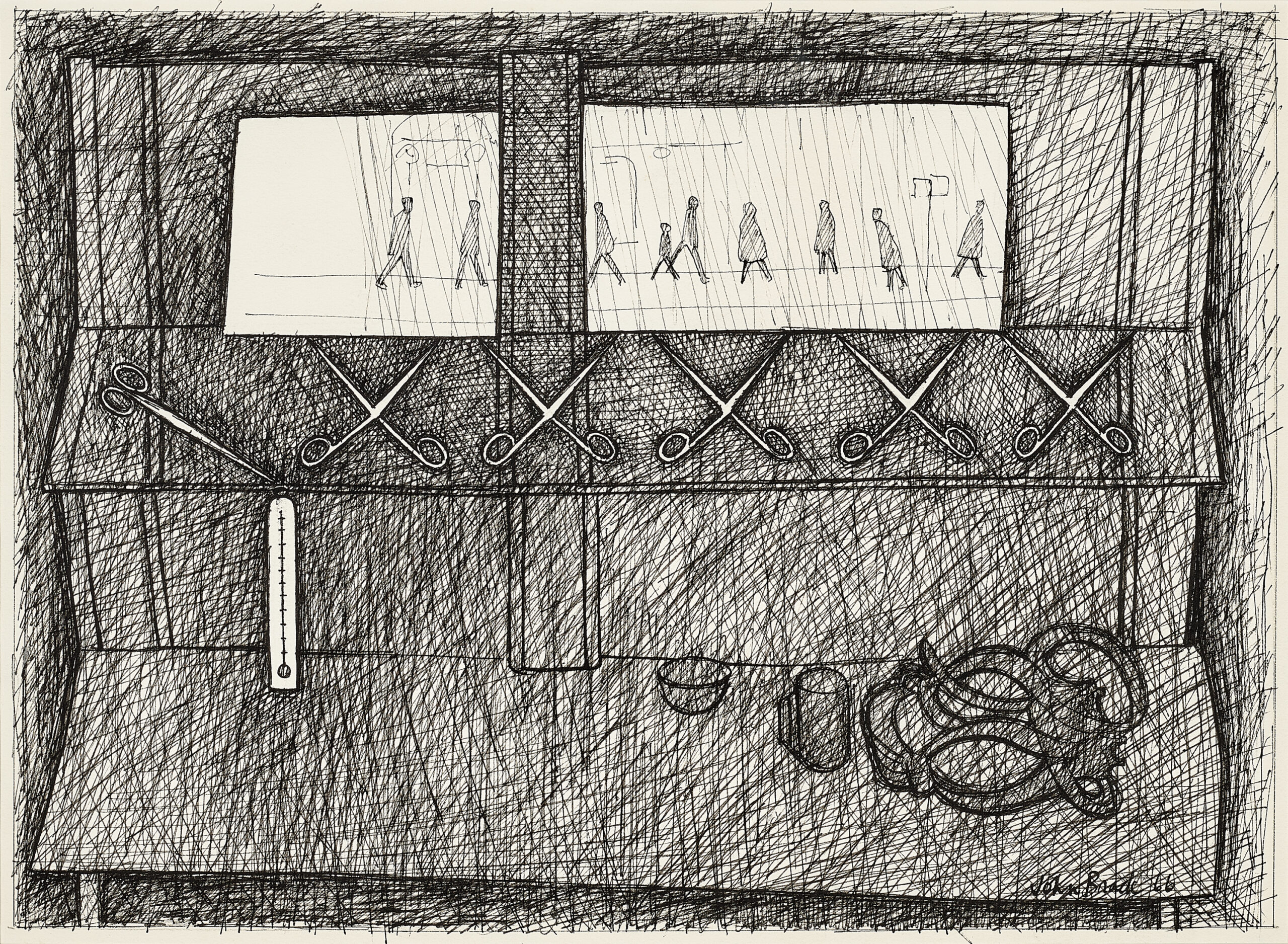 Study for mirror and scissors