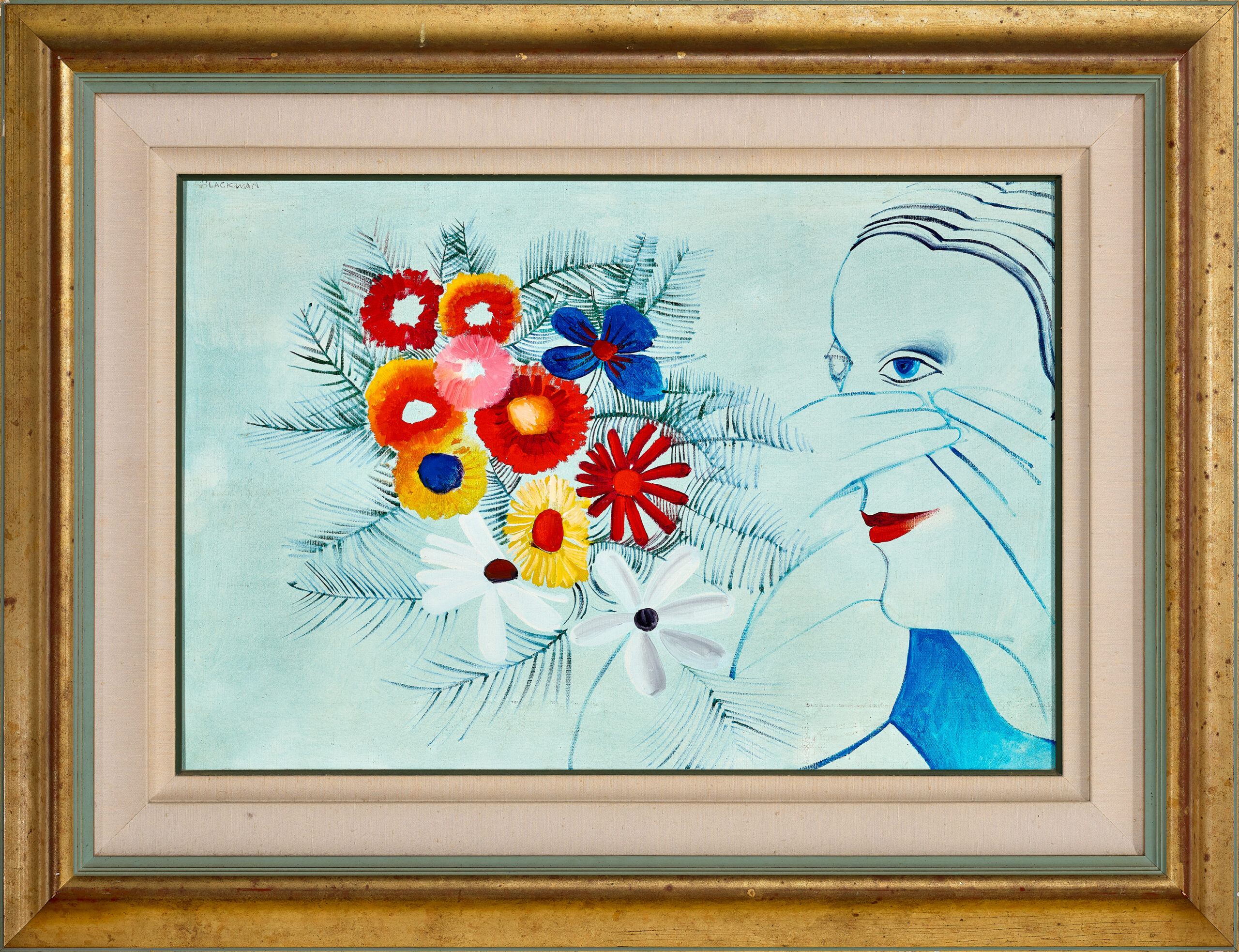 Girl and flowers