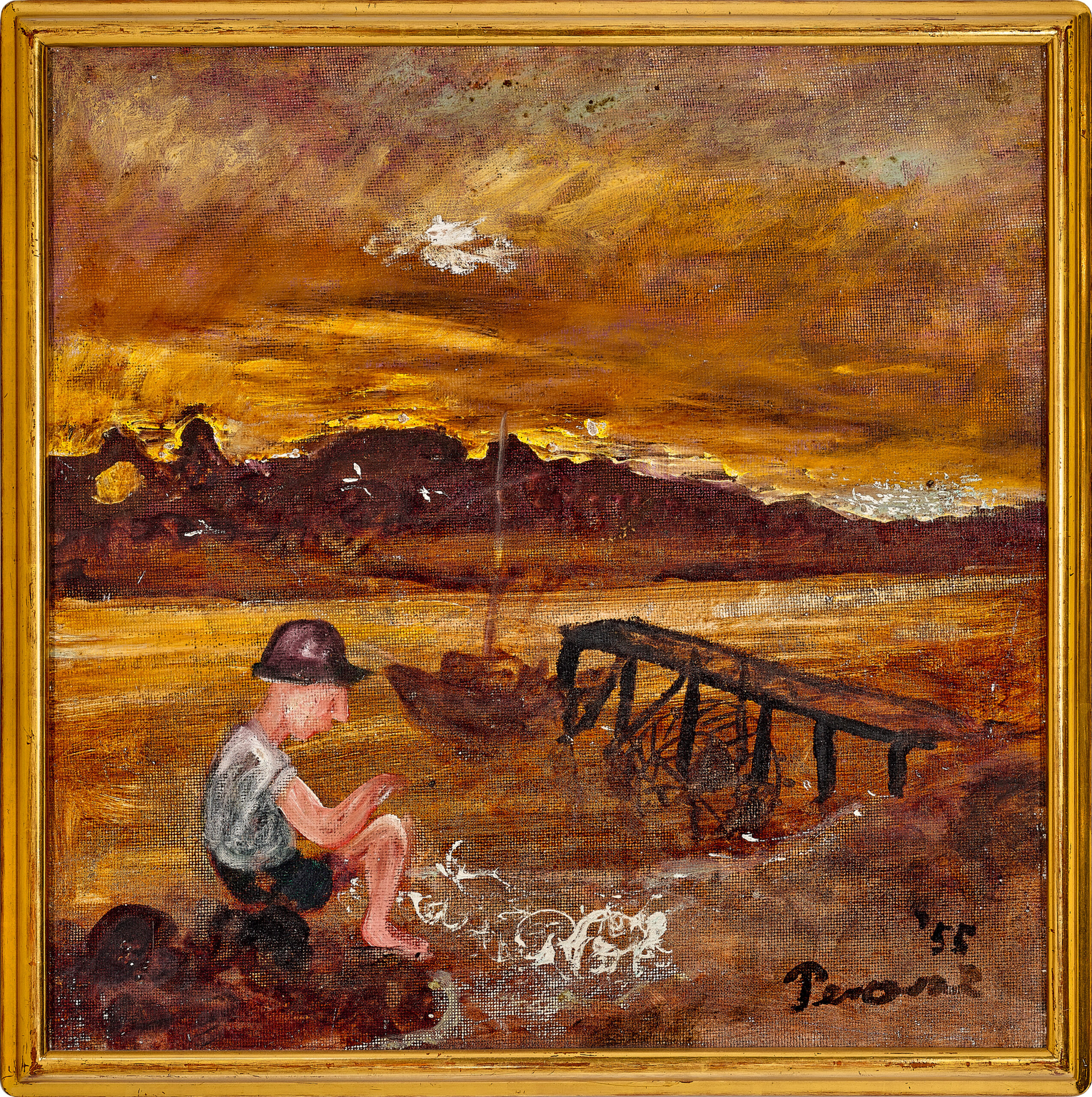 Charles blackman at Mallacoota Inlet
