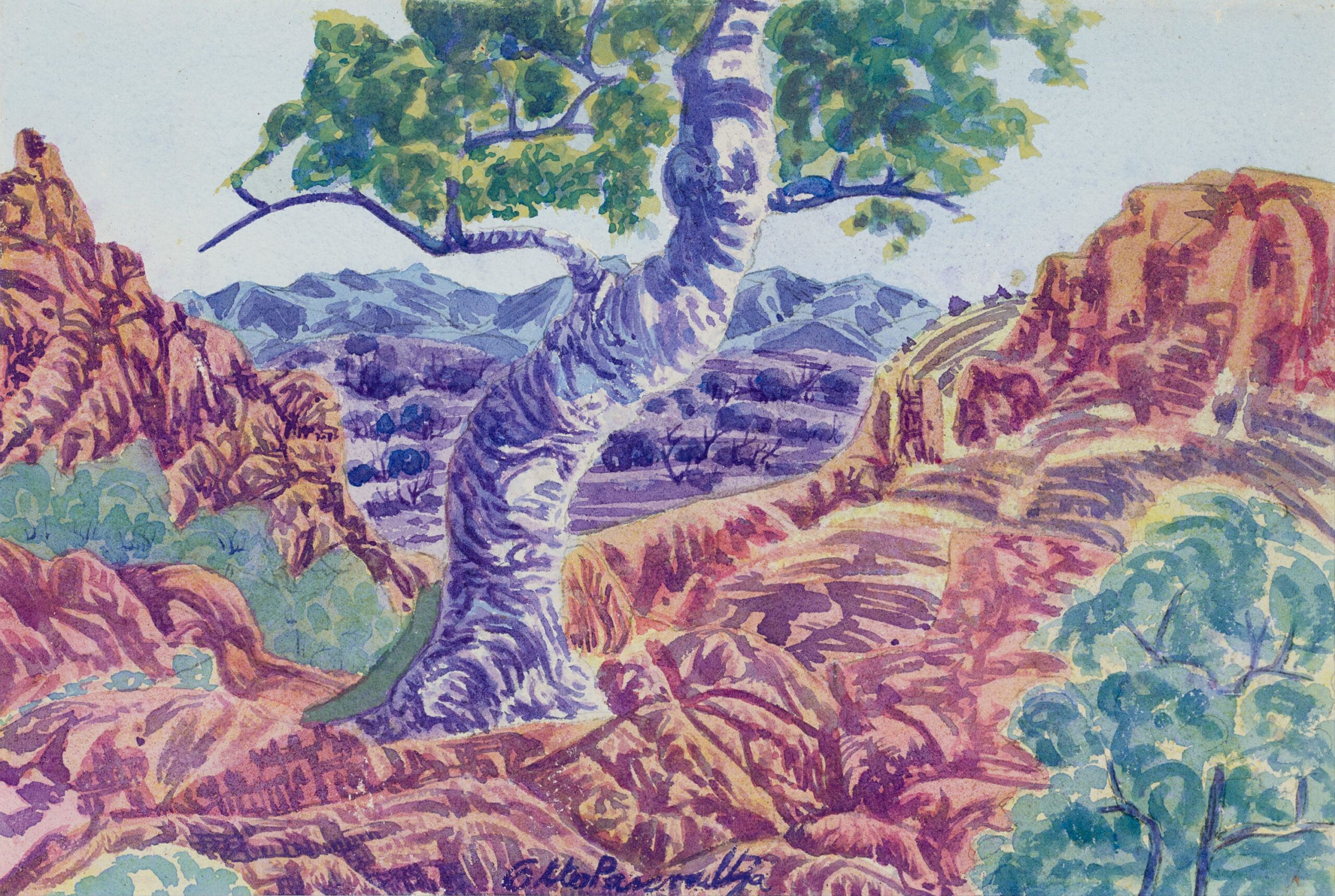 I. CENTRAL AUSTRALIAN LANDSCAPE II. CENTRAL AUSTRALIAN LANDSCAPE