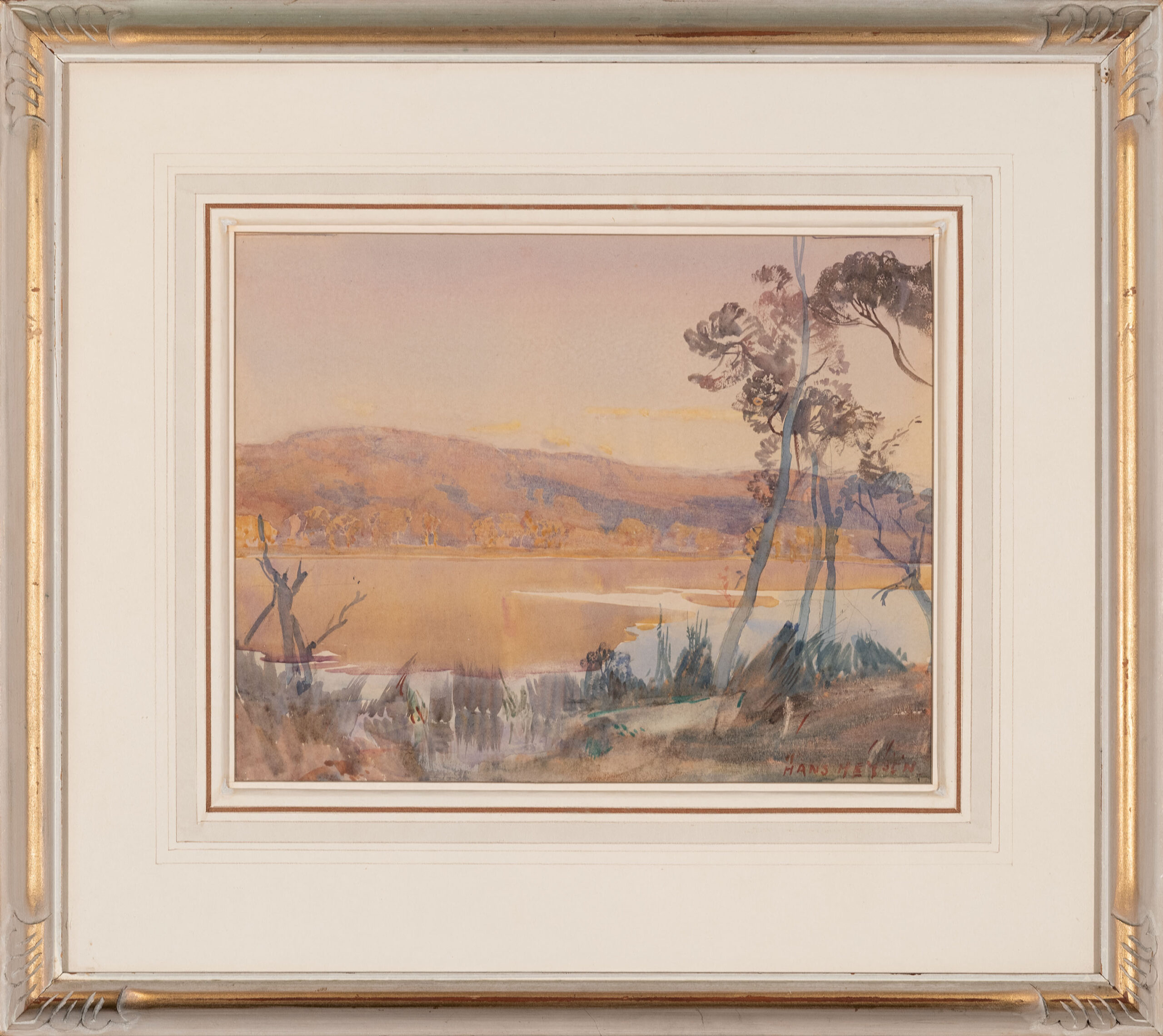 MORNING GLOW, NARRABEEN LAKE, NSW