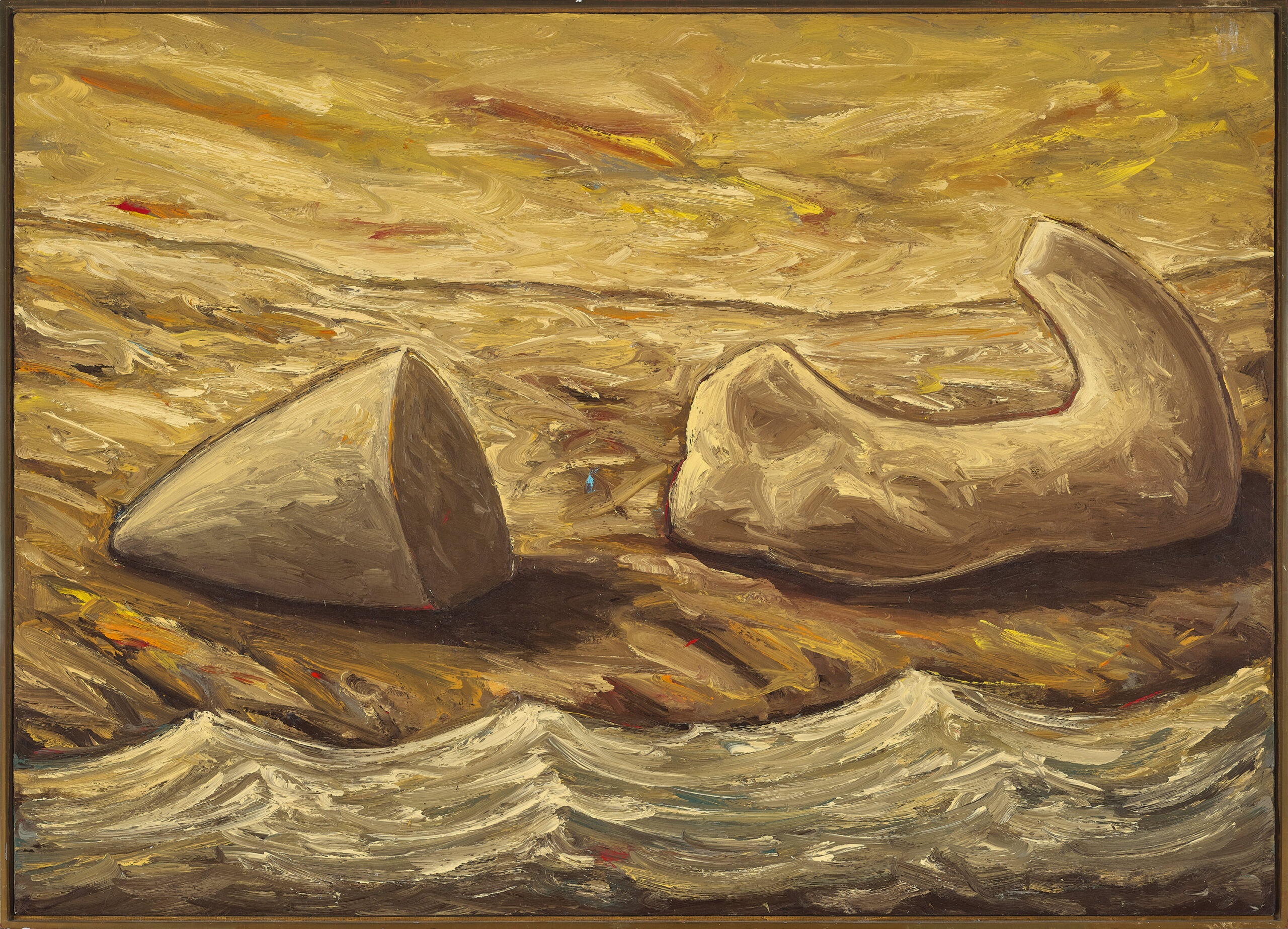 TWO FORMS BY THE SEA
