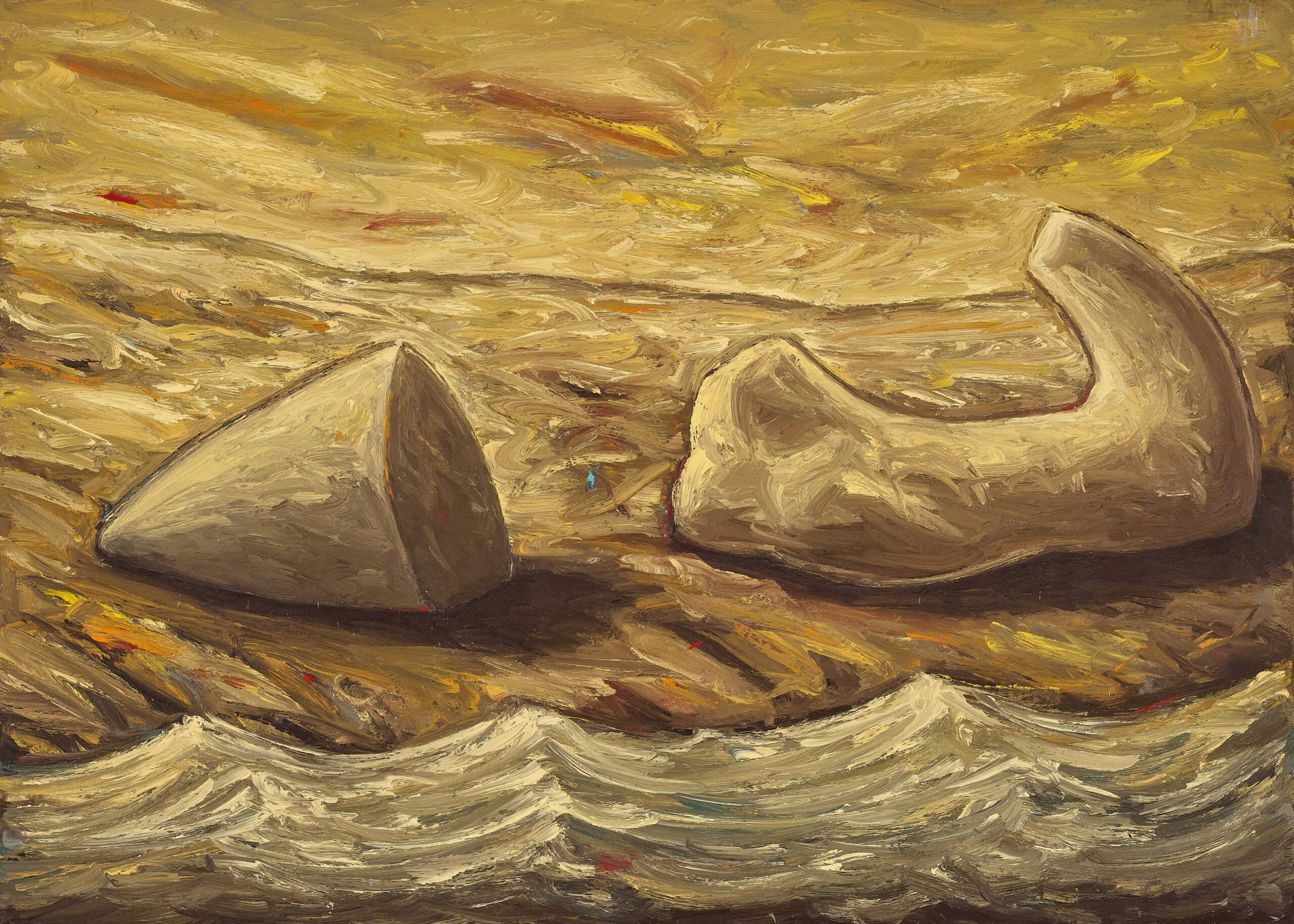 TWO FORMS BY THE SEA