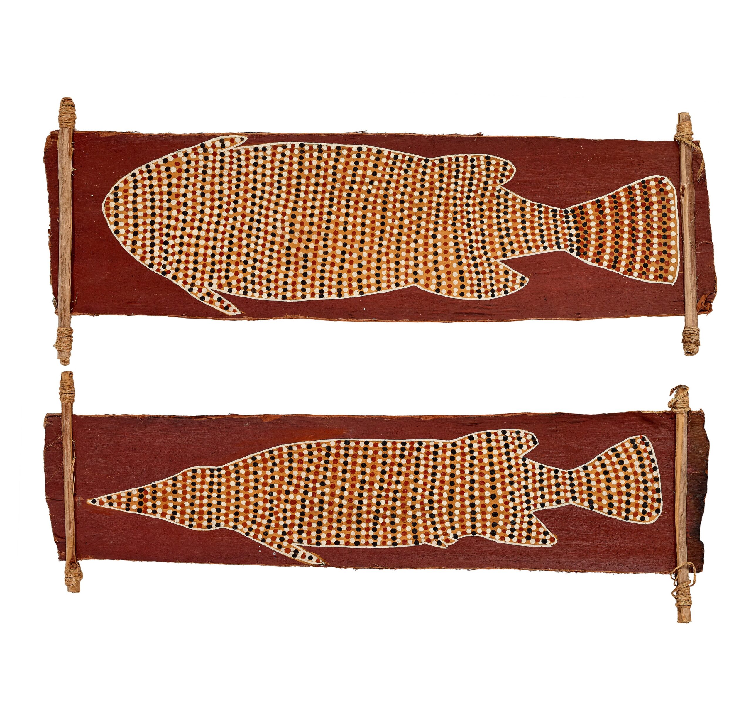 PAIR OF TOTEMIC FISH