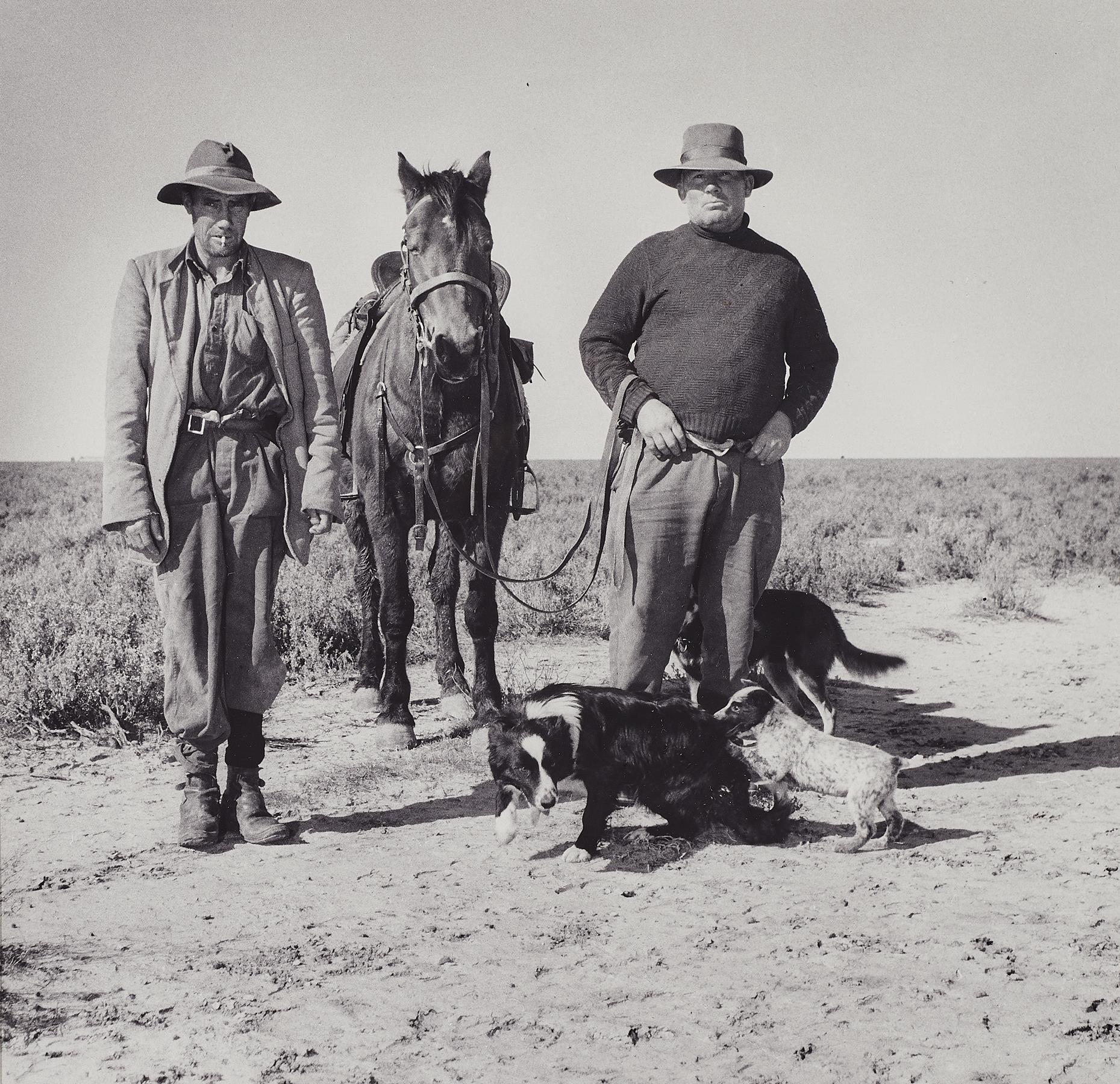 SHEEP DROVERS NEAR ONE TREE, NSW