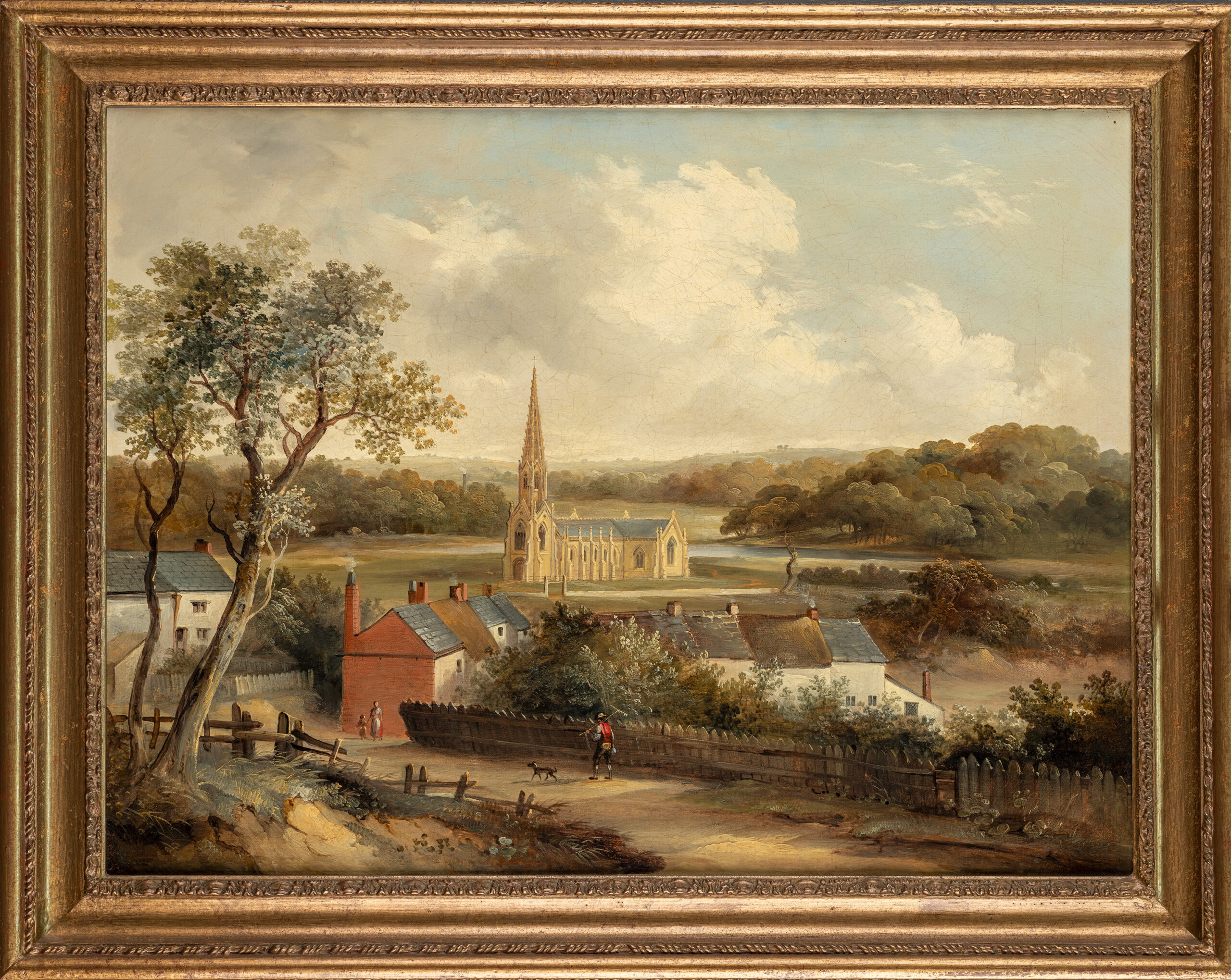 LANDSCAPE NEAR BOLTON – THE NEW CHURCH AT LEVER BRIDGE
