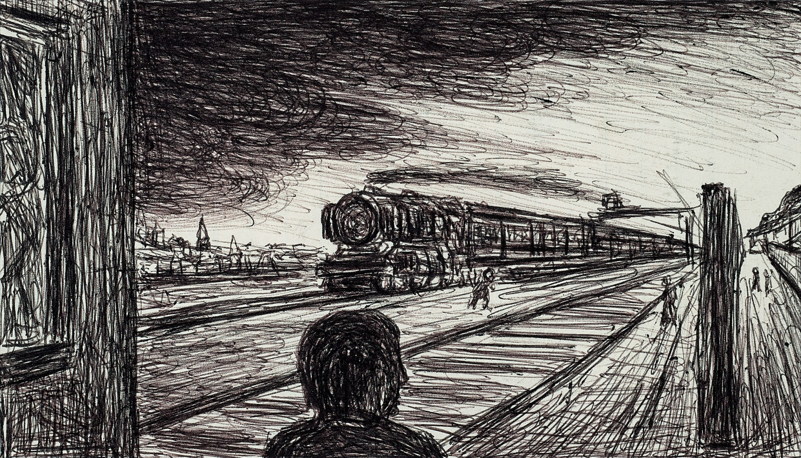 FIGURE WITH TRAIN
