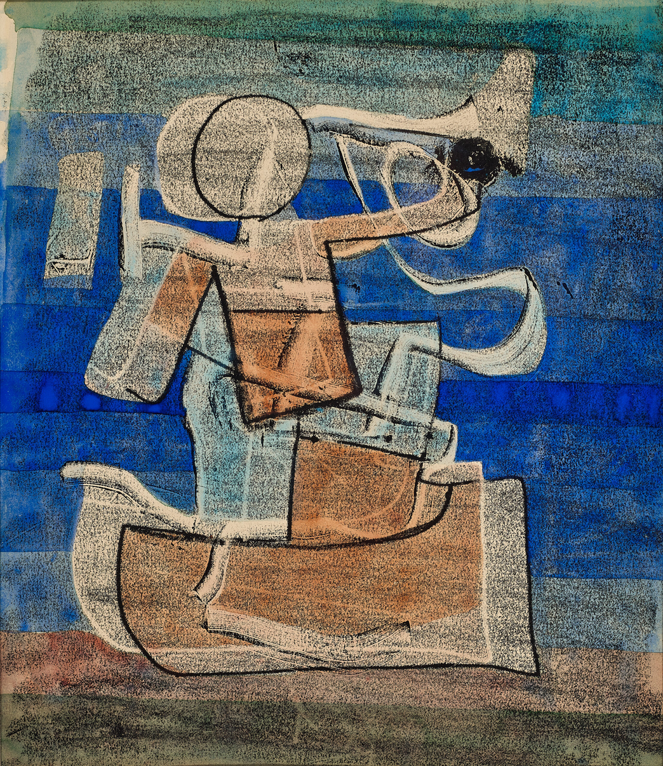 FIGURE IN BOAT
