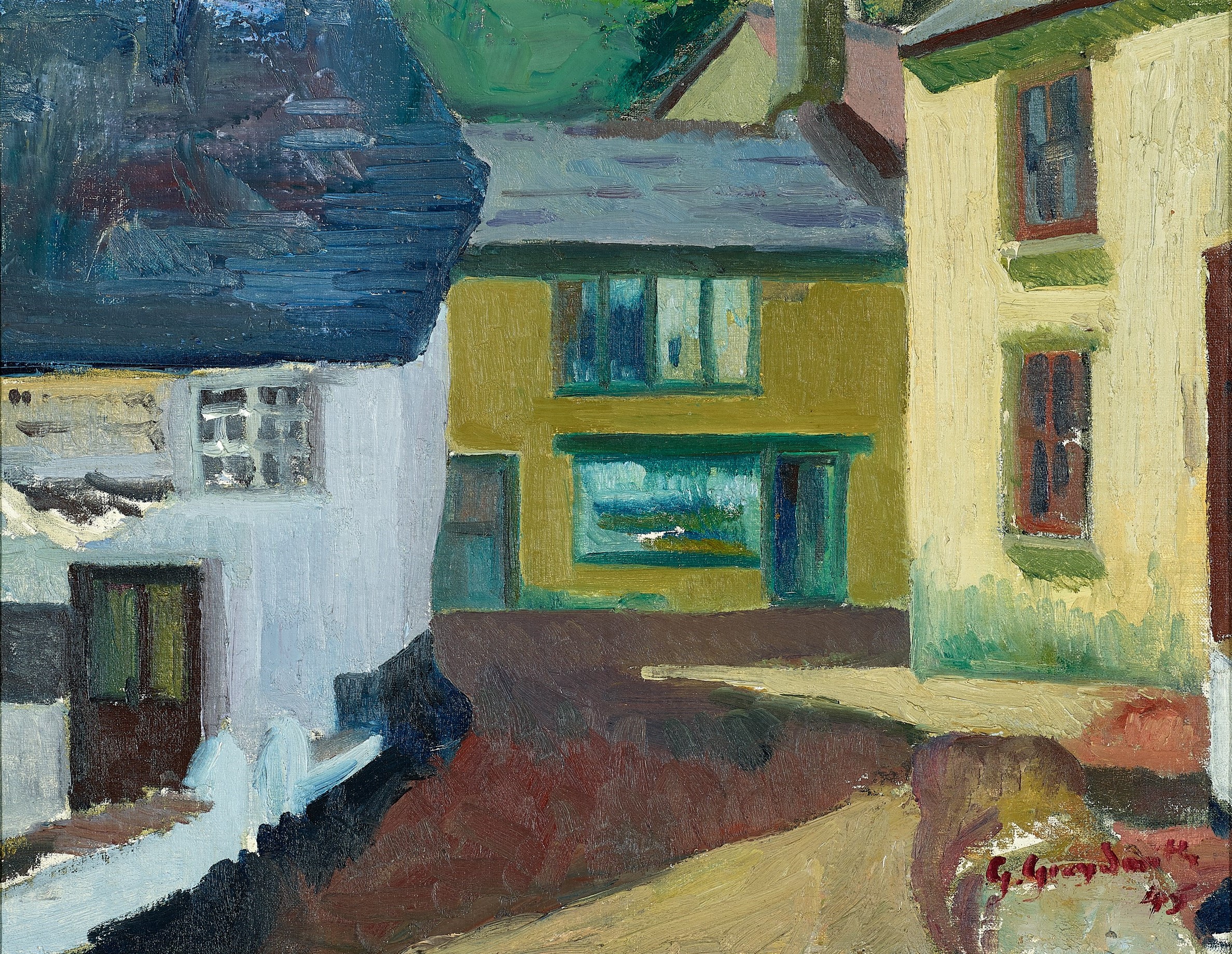 VILLAGE SCENE, CORNWALL