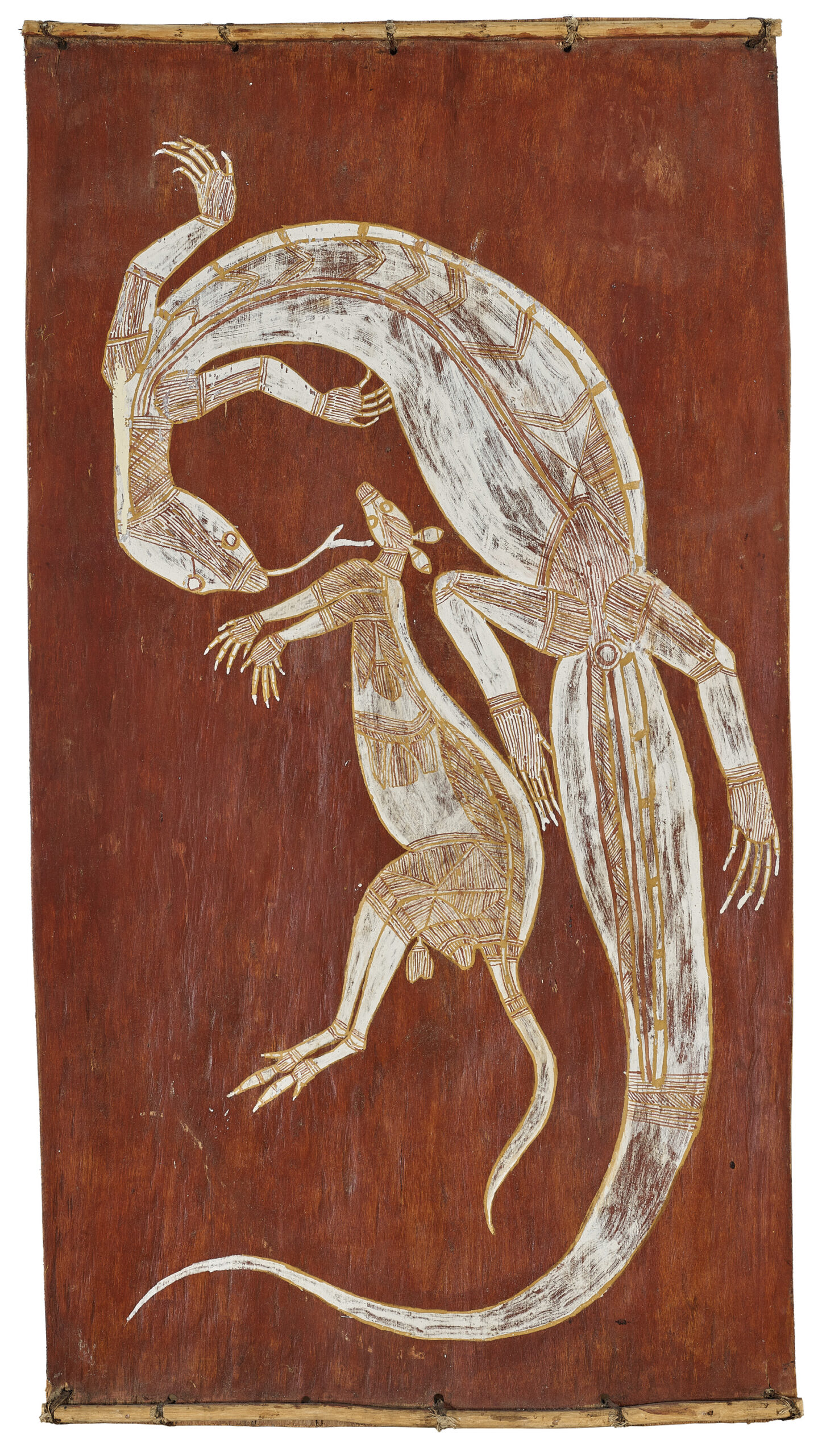 Untitled (Kangaroo and goanna)