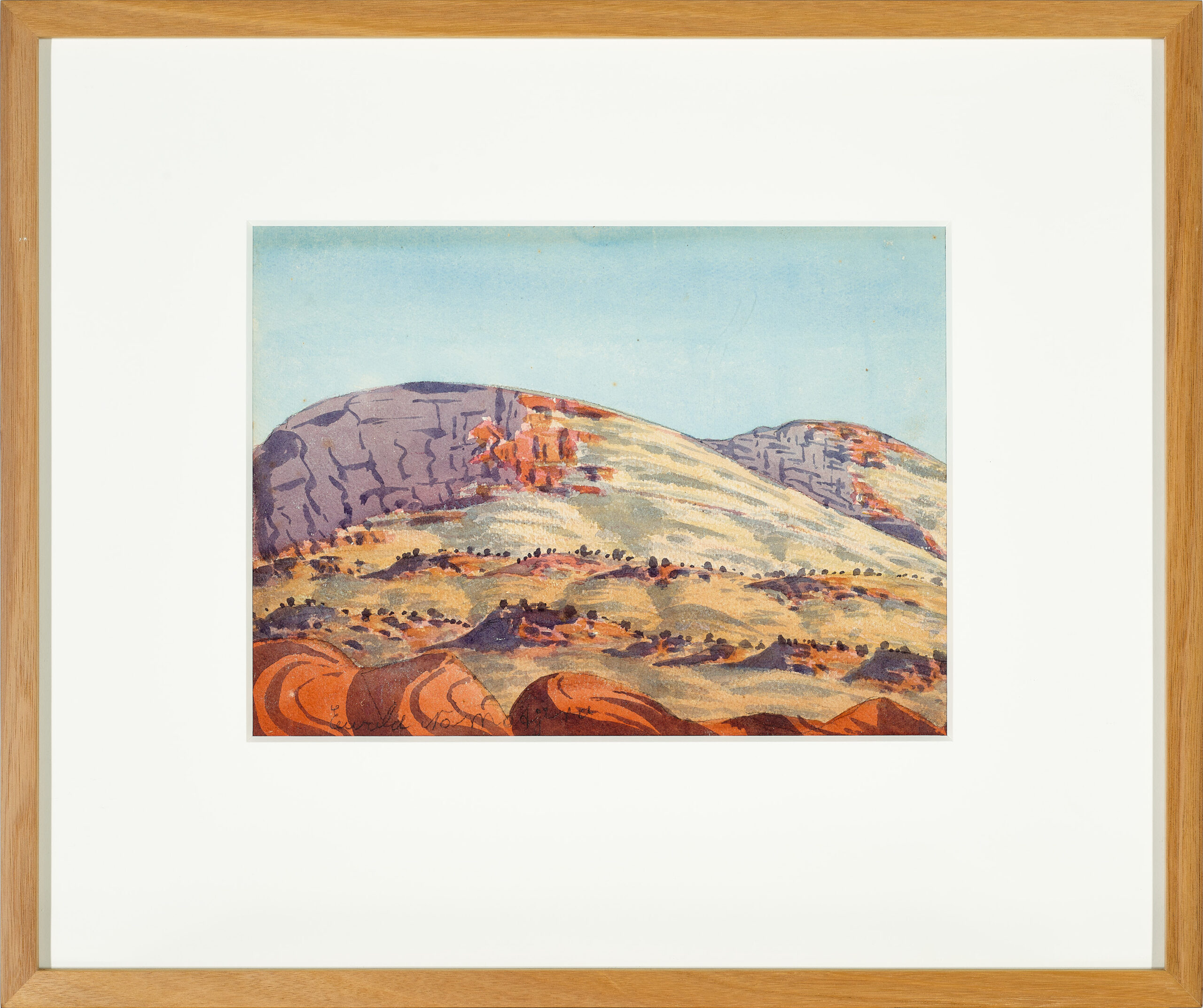 Three watercolours