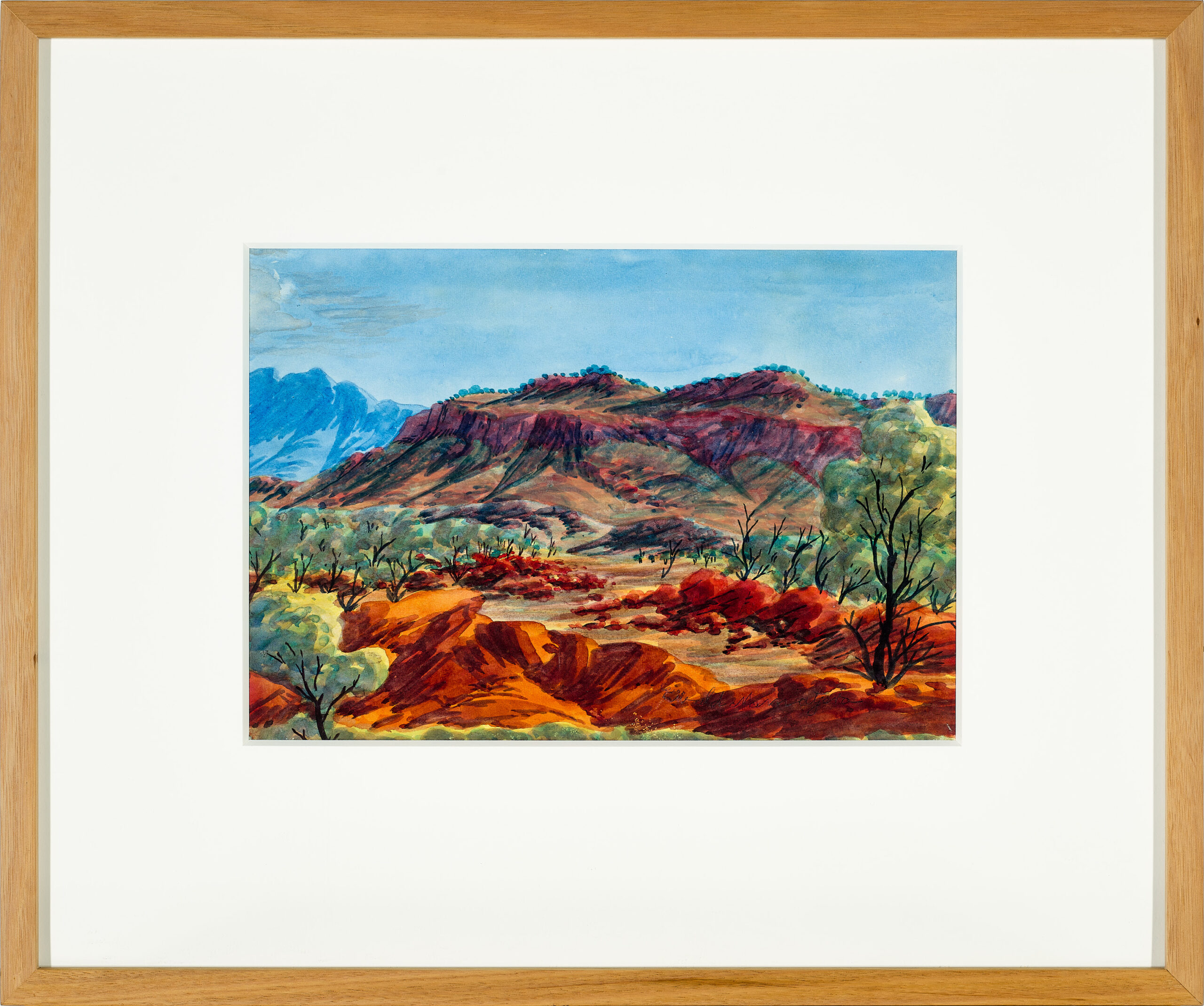 Three watercolours