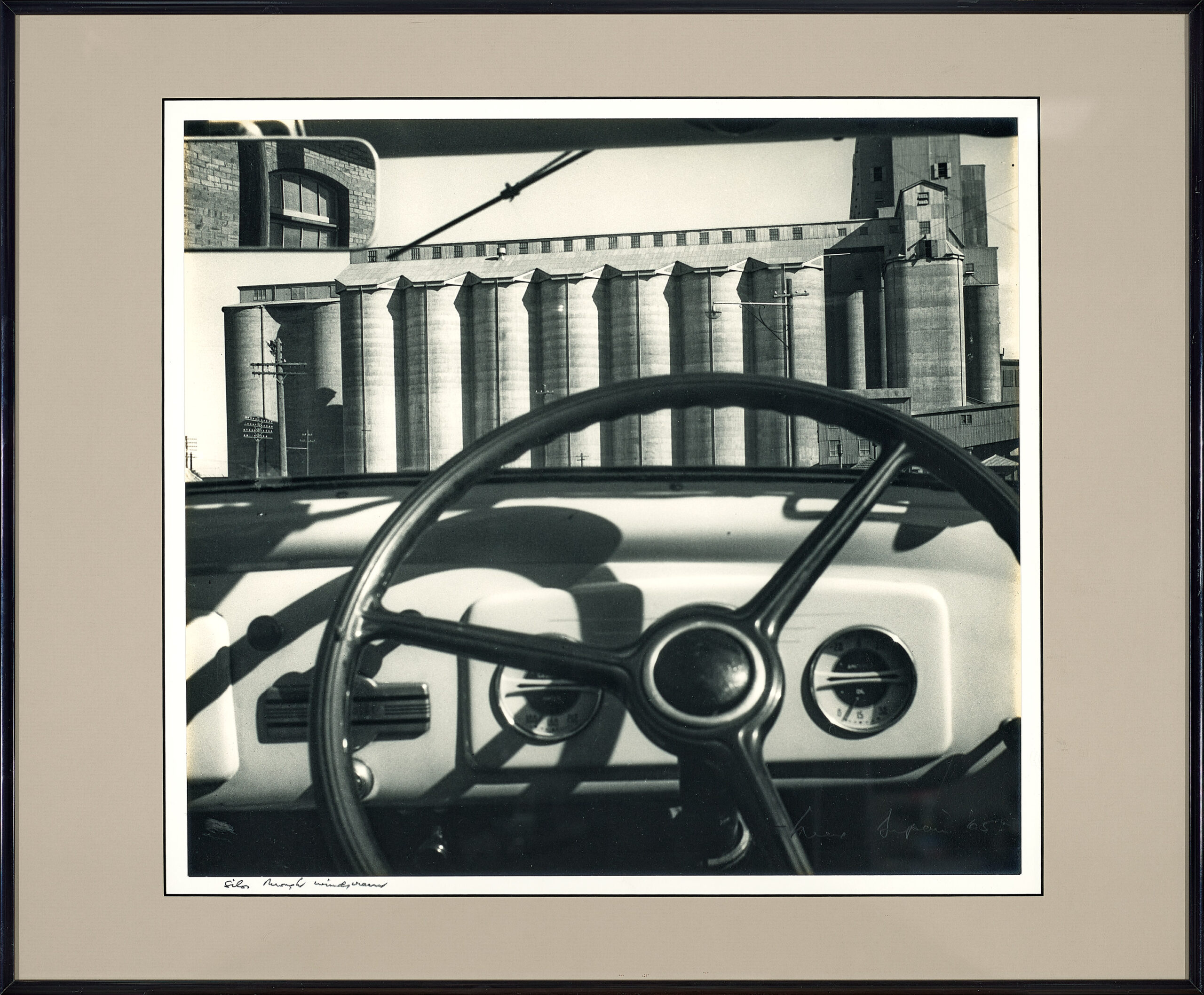 SILOS THROUGH WINDSCREEN