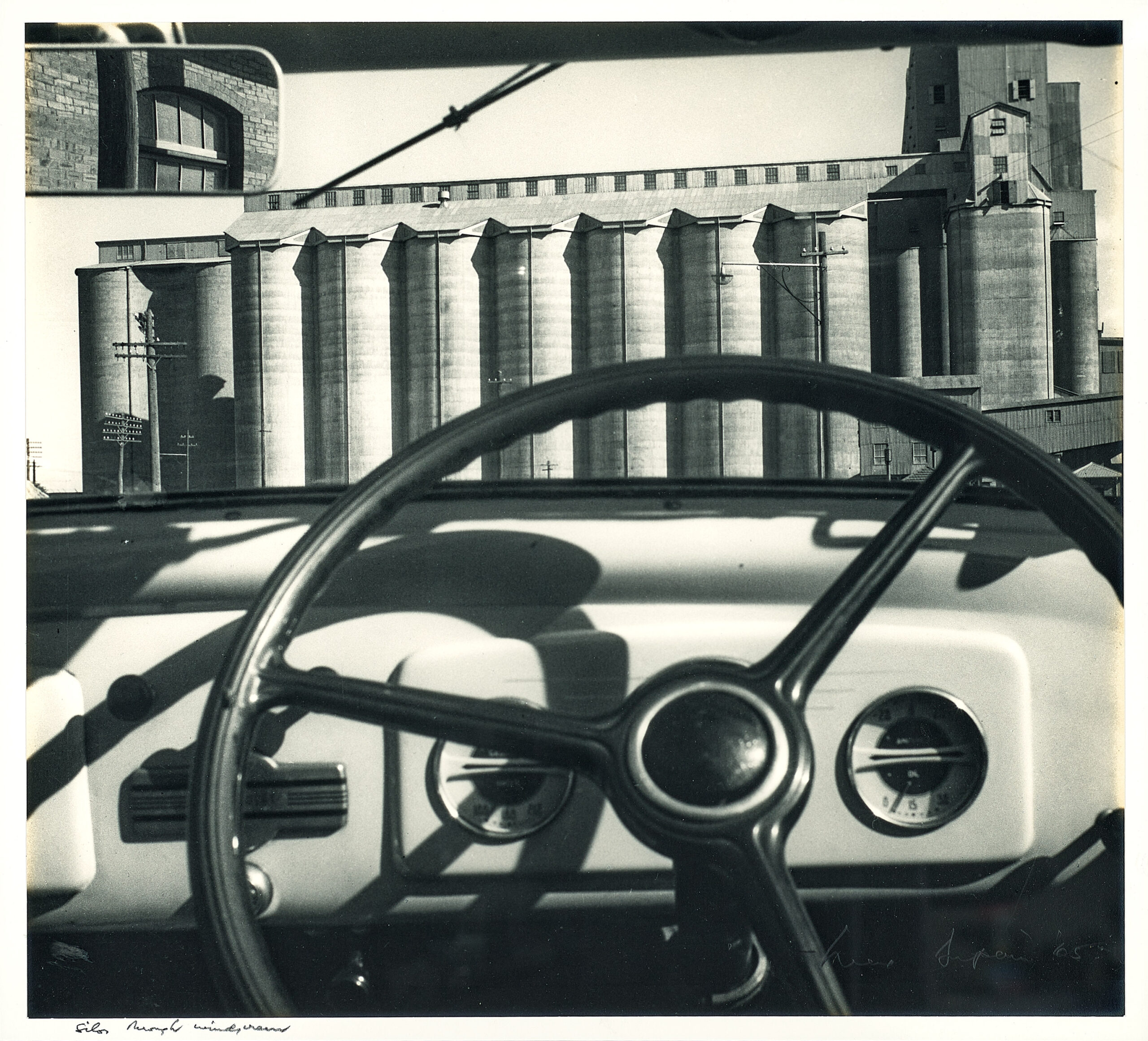 SILOS THROUGH WINDSCREEN
