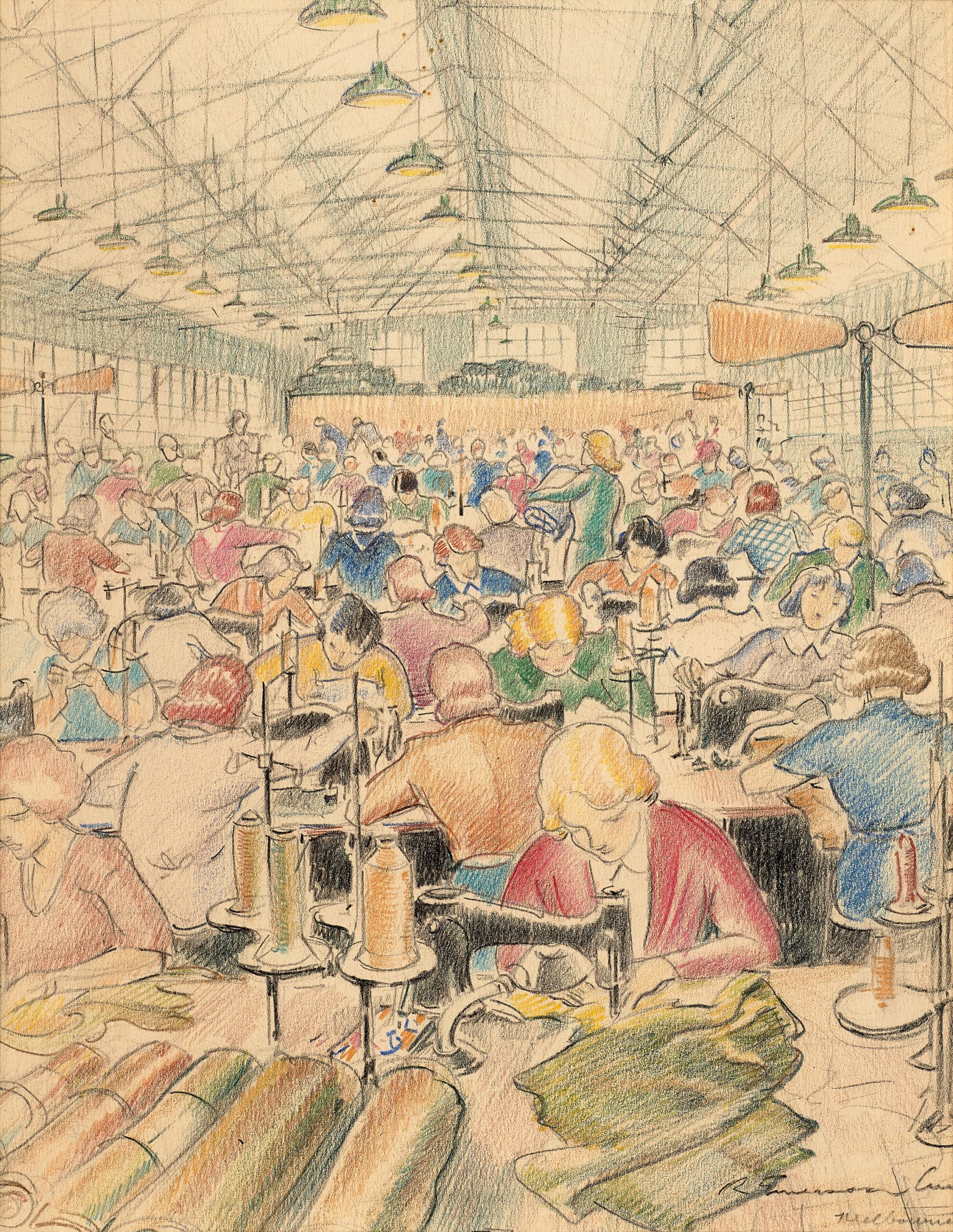 SEWING UNIFORMS: WAR AND MUNITIONS FACTORIES, MELBOURNE