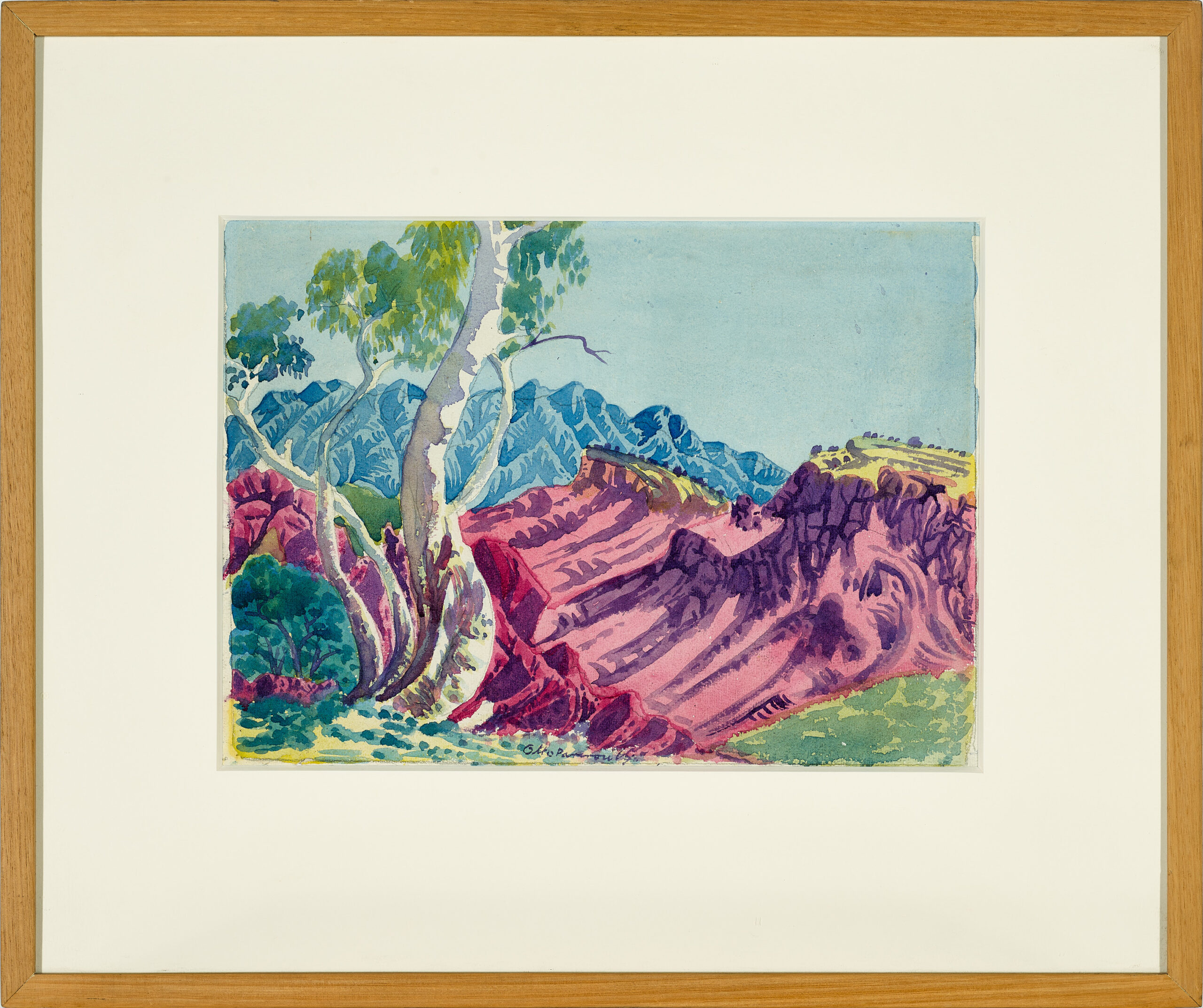 Three watercolours