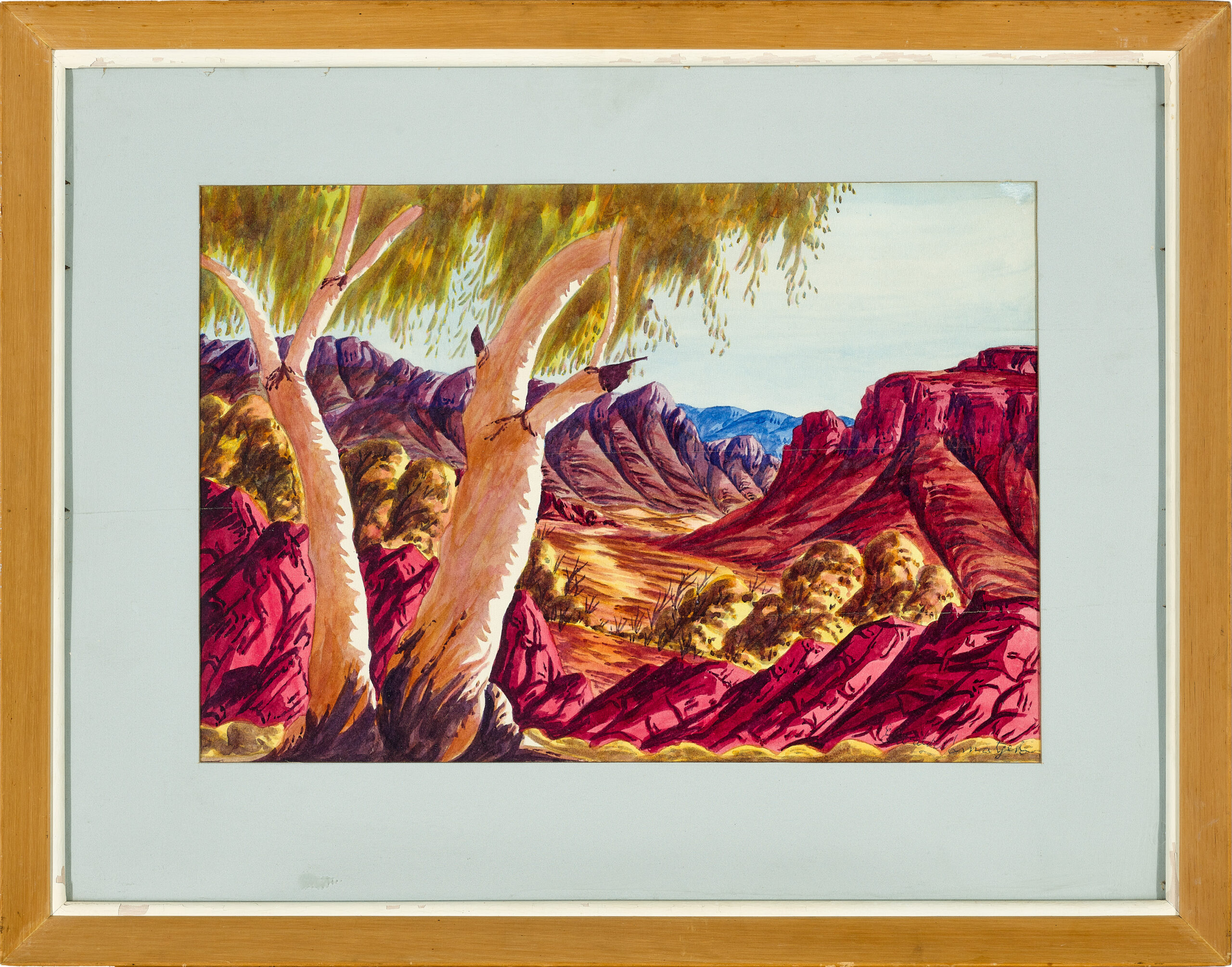 Three watercolours