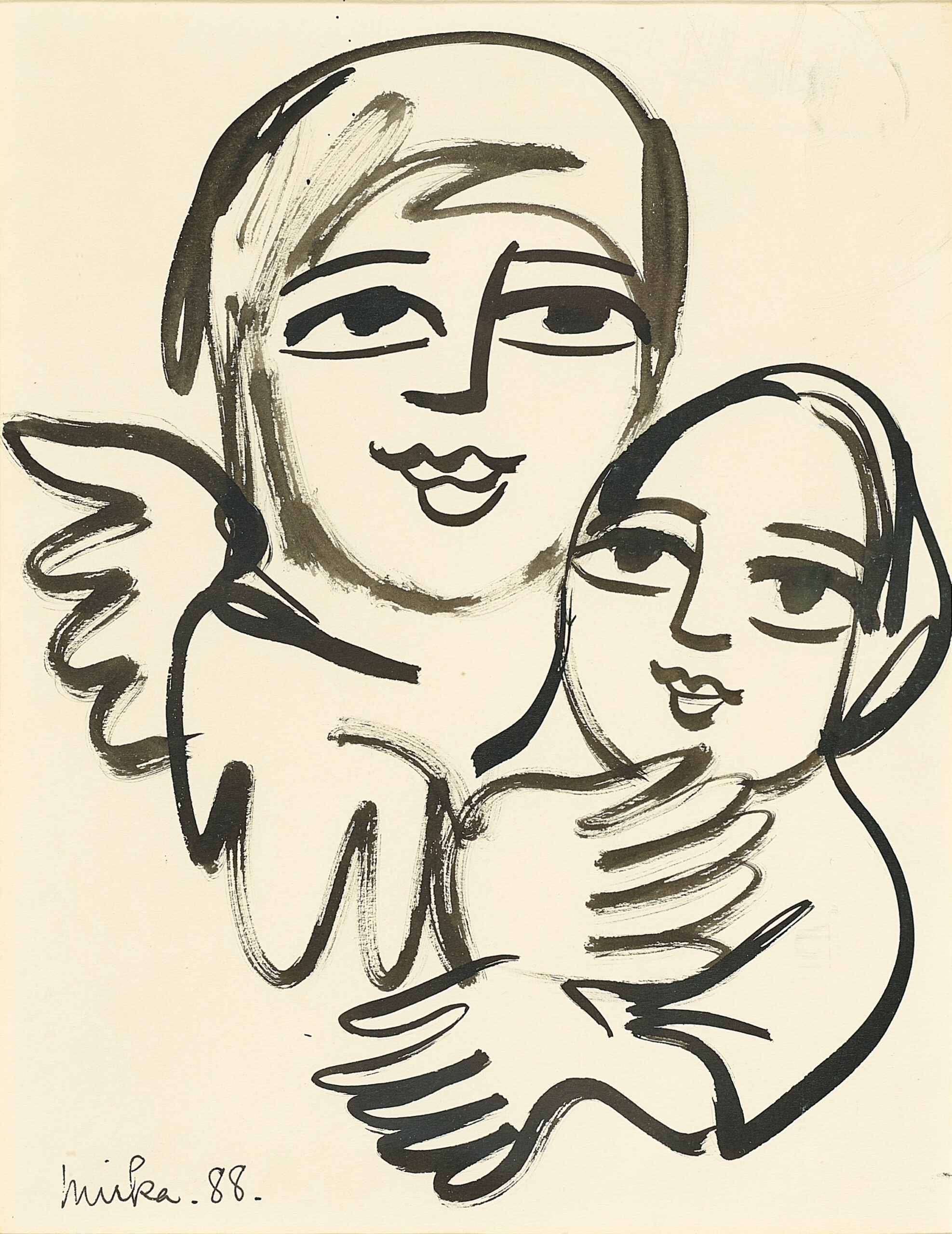 ANGEL MOTHER AND CHILD