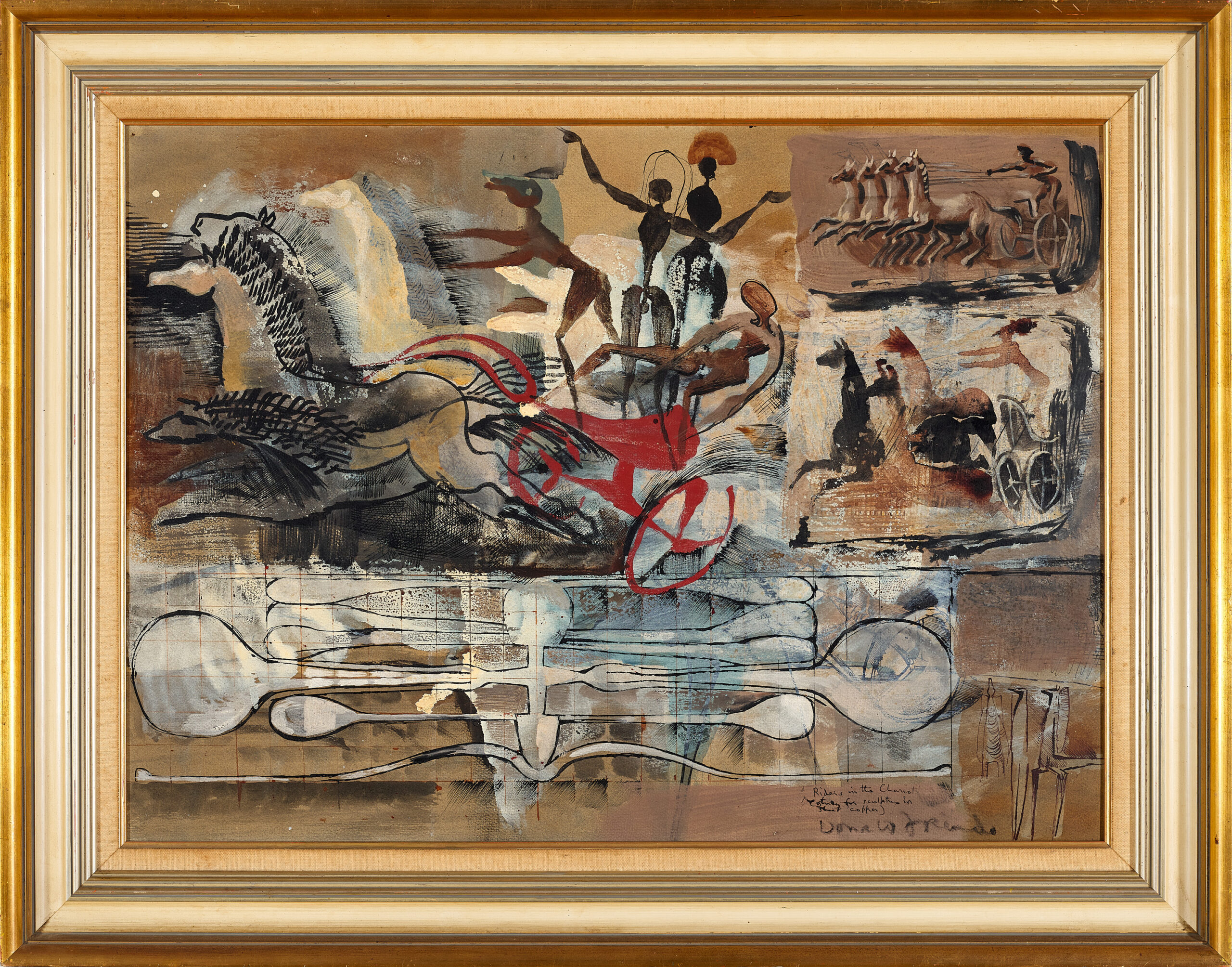 Riders in the chariot (Study for sculpture in sheet copper)