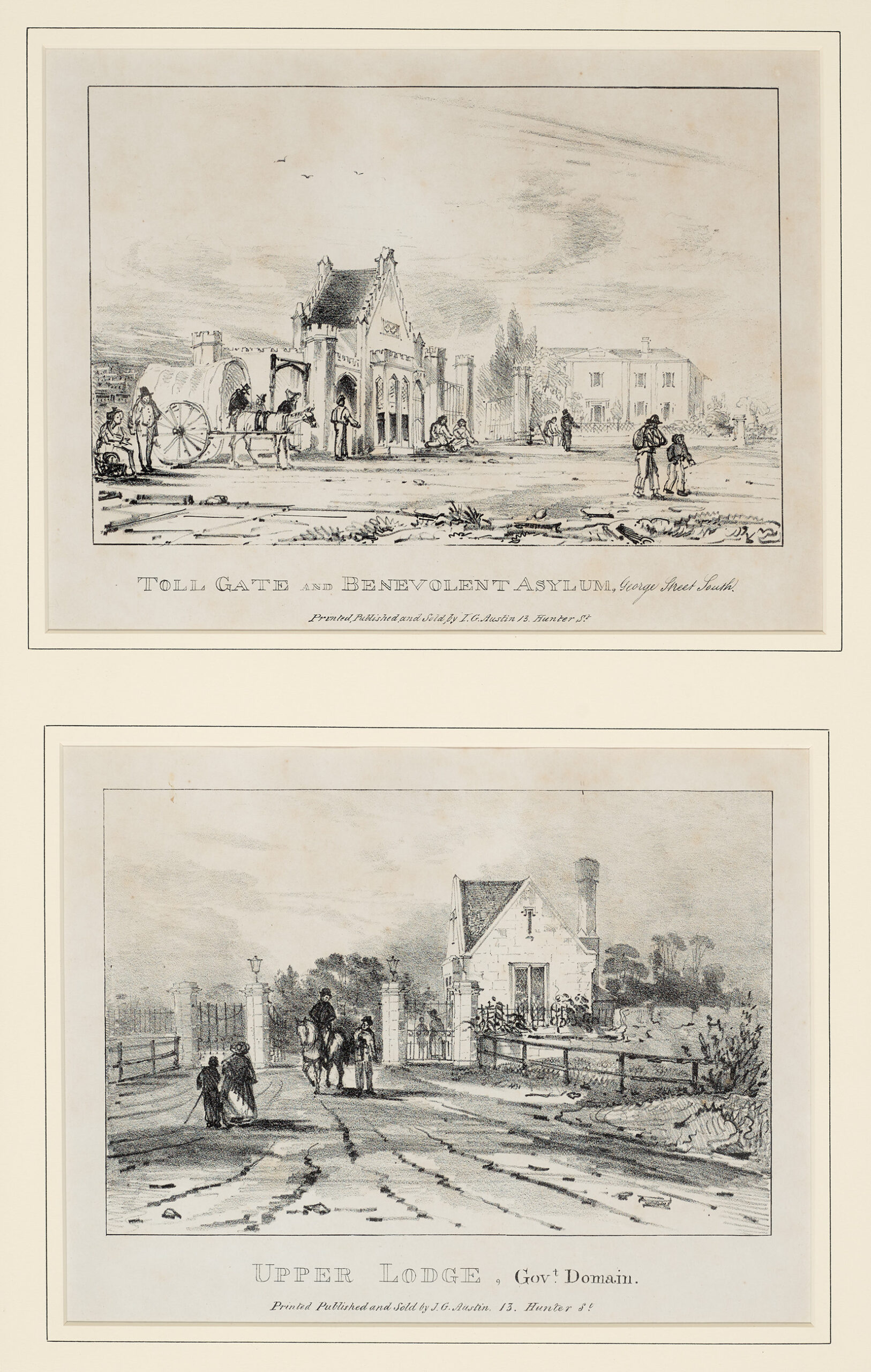 A SERIES OF LITHOGRAPH DRAWINGS OF SYDNEY AND ITS ENVIRONS